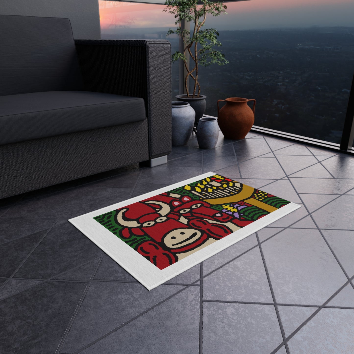 Going blessed by light together — Outdoor Rug