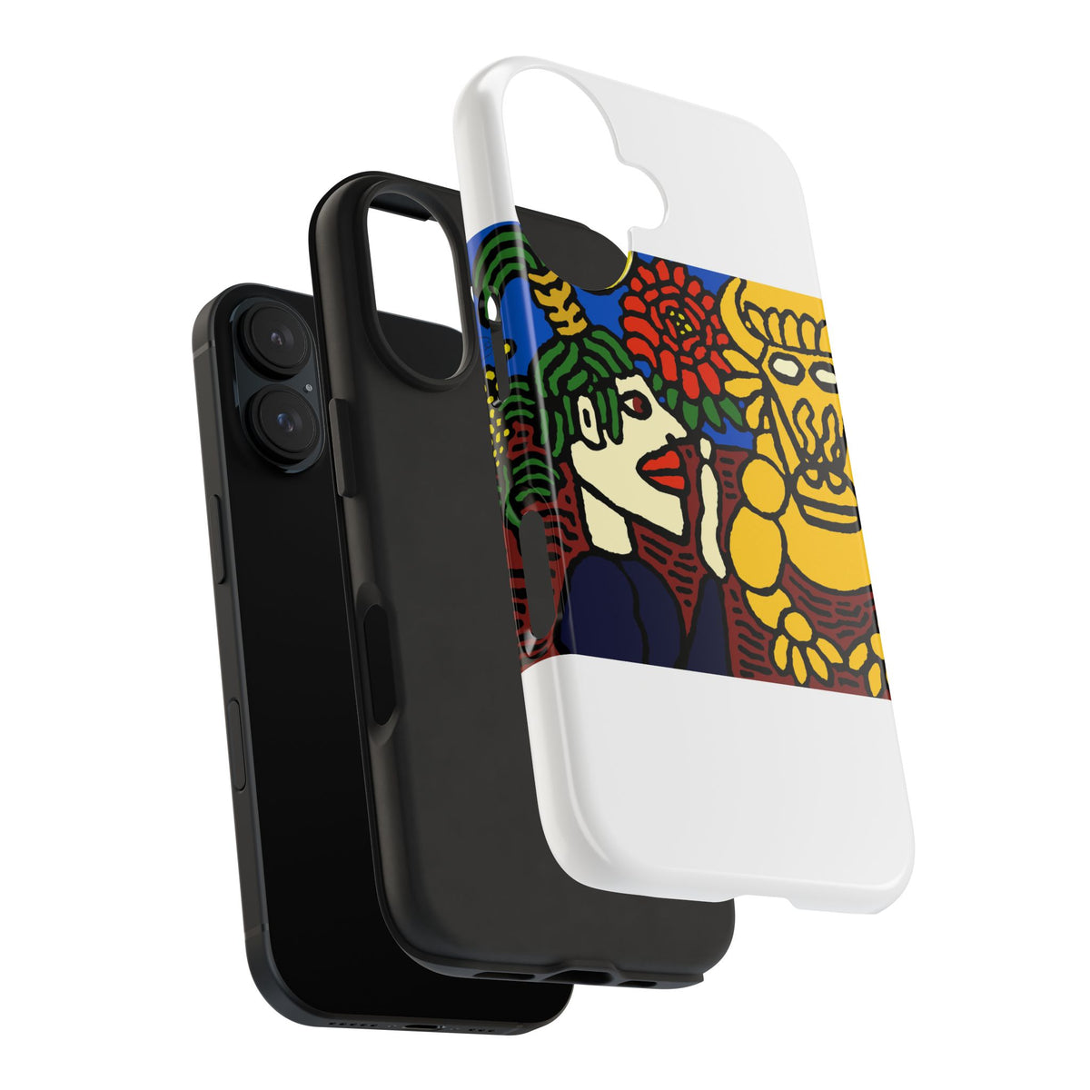 The warrior hailing the mighty golden dragon Tough Phone Case