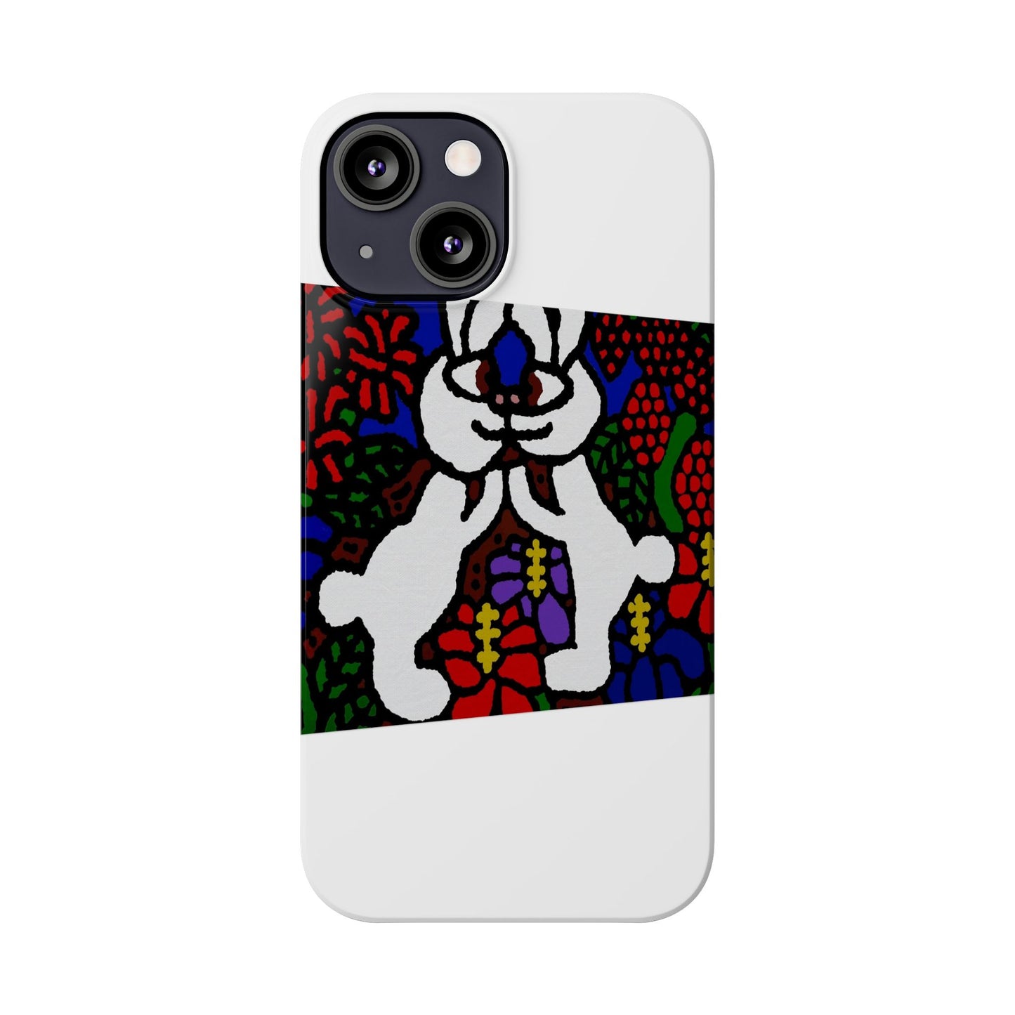 Bunnies in love Slim Phone Case