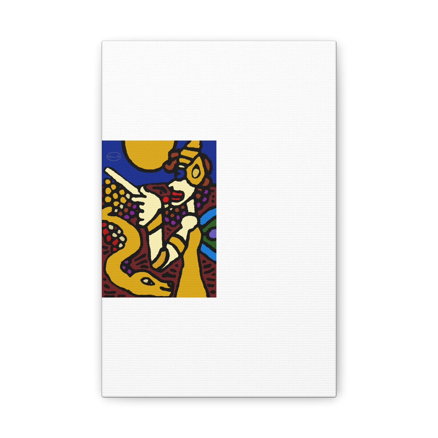 The golden snake being blessed by the fairy Canvas (Small)