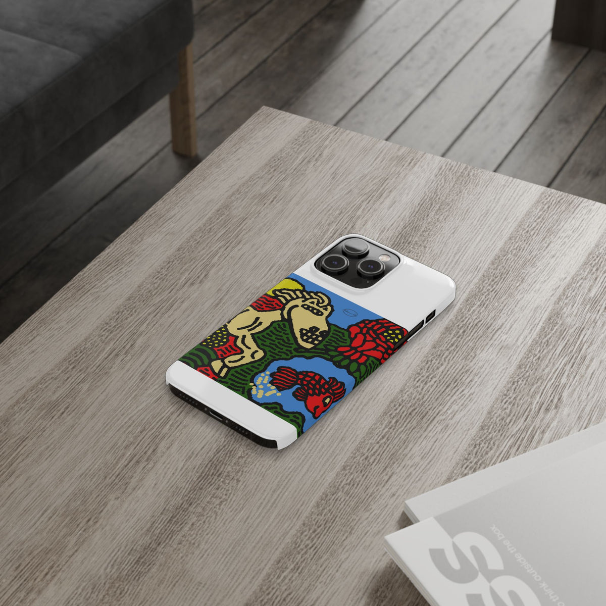 Galloping carefree through life Slim Phone Case