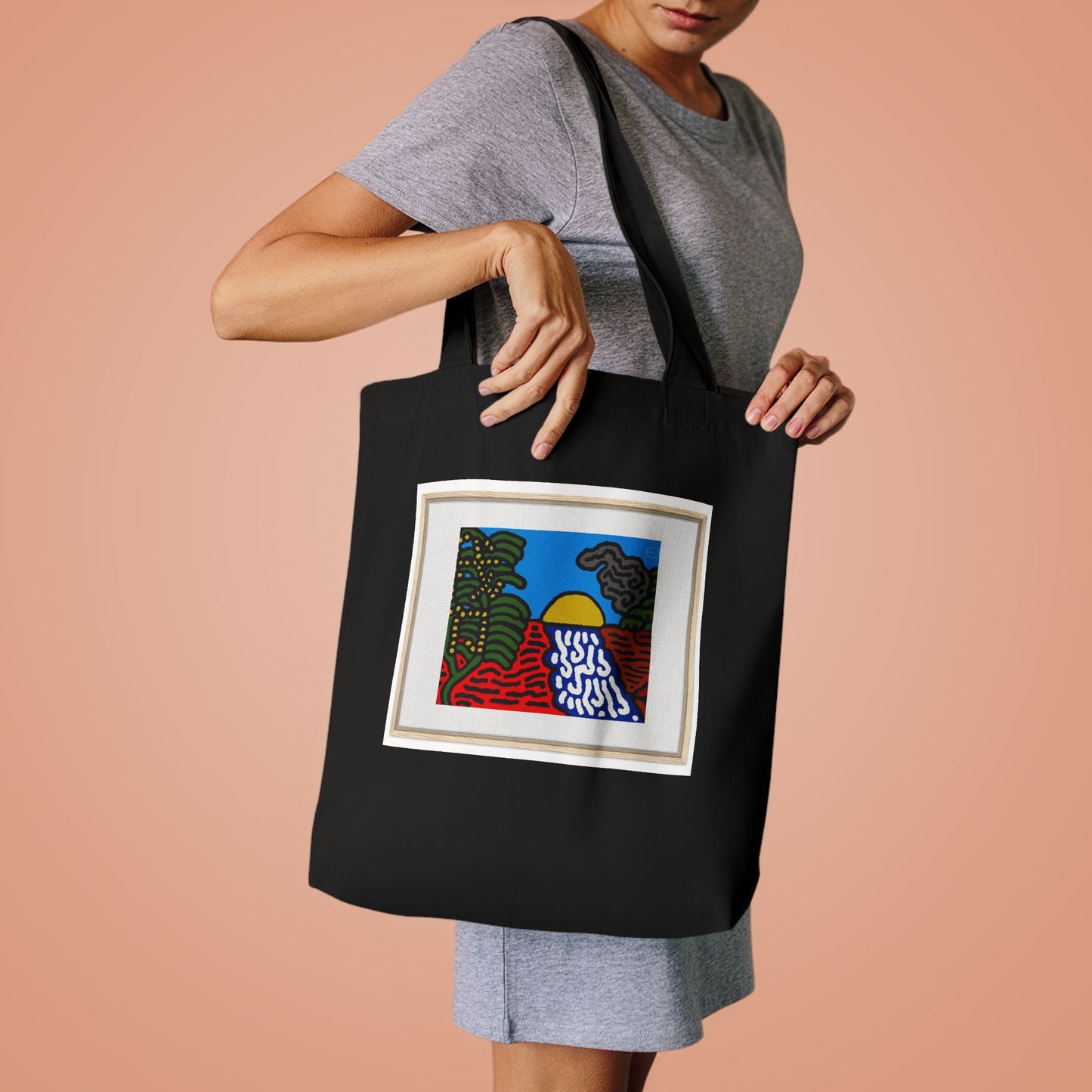 The river that joins the Australian wattle and Lebanese cedar tree in friendship Classic Tote Bag