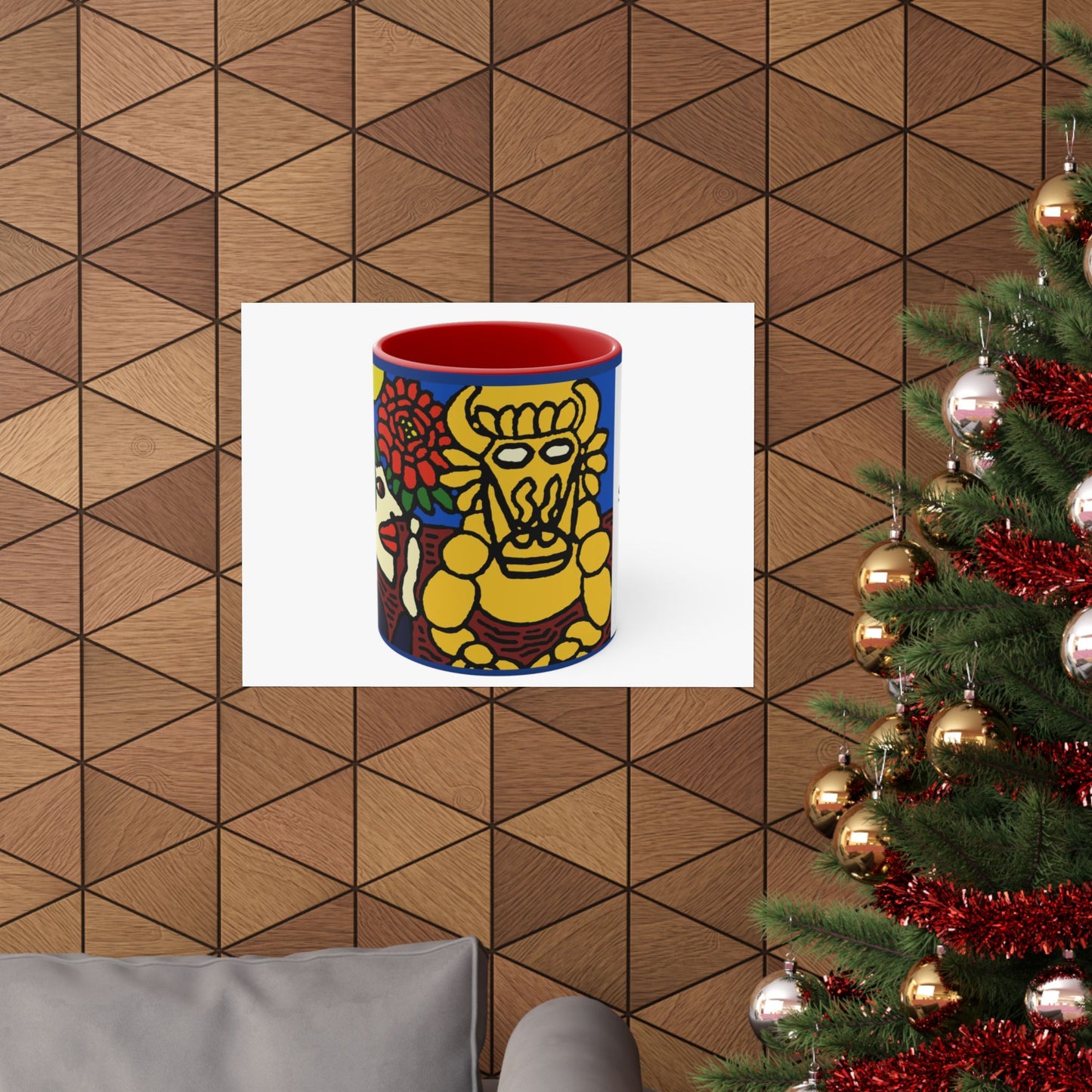 The warrior hailing the mighty golden dragon Matte Poster Horizontal (Large)