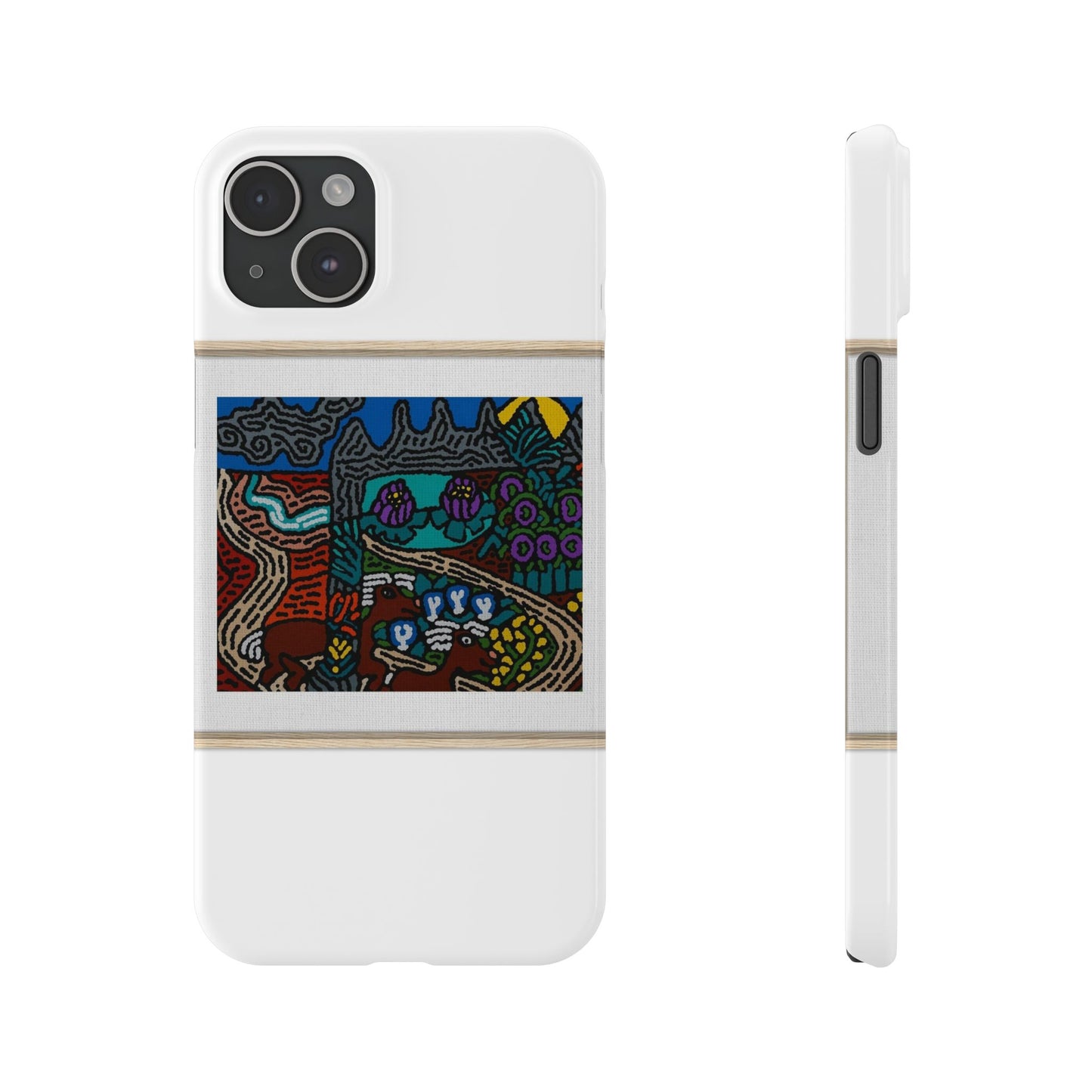 Road to a Sanctuary and Oasis Slim Phone Case