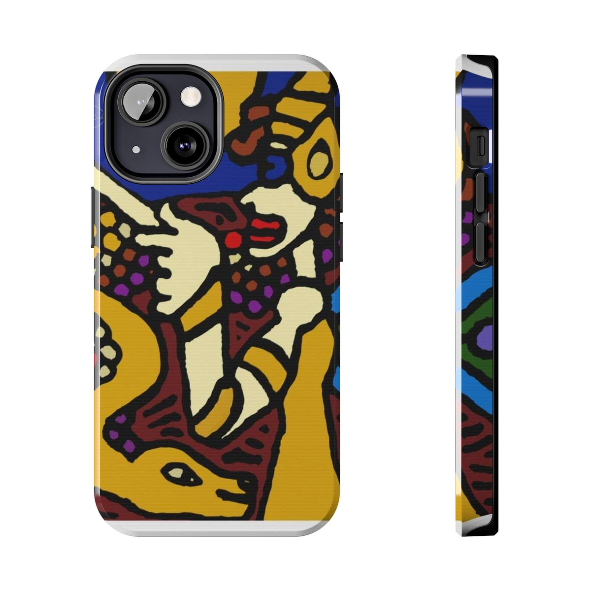 The golden snake being blessed by the fairy Tough Phone Case