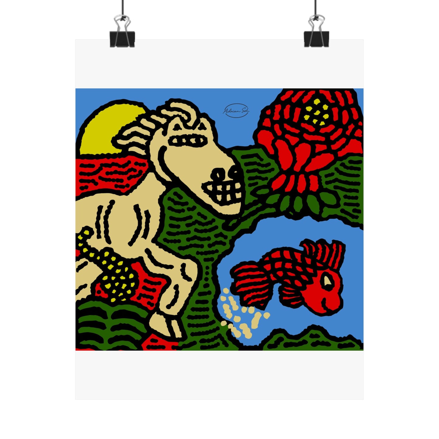 Galloping carefree through life Matte Poster Vertical (Small)