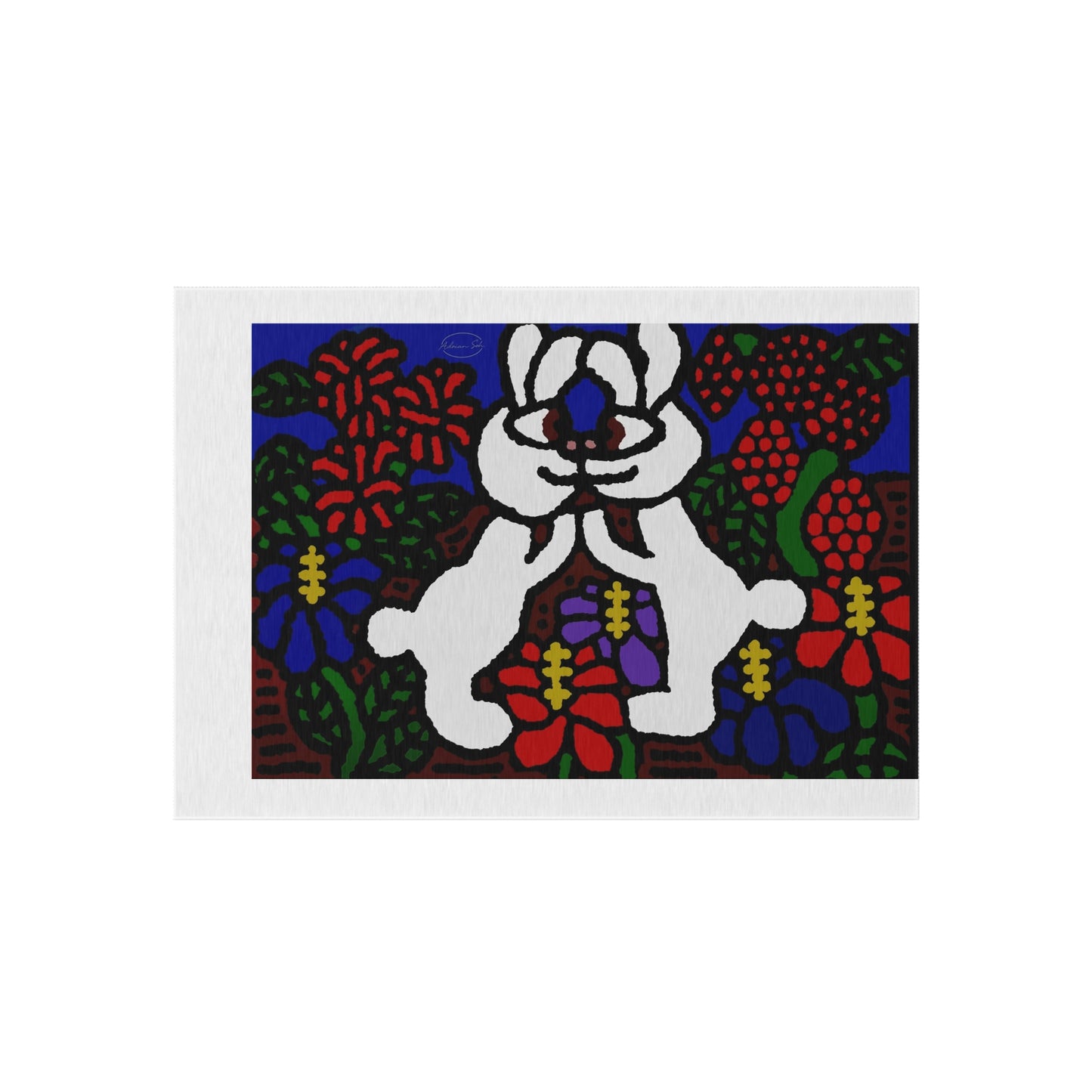 Bunnies in love — Outdoor Rug
