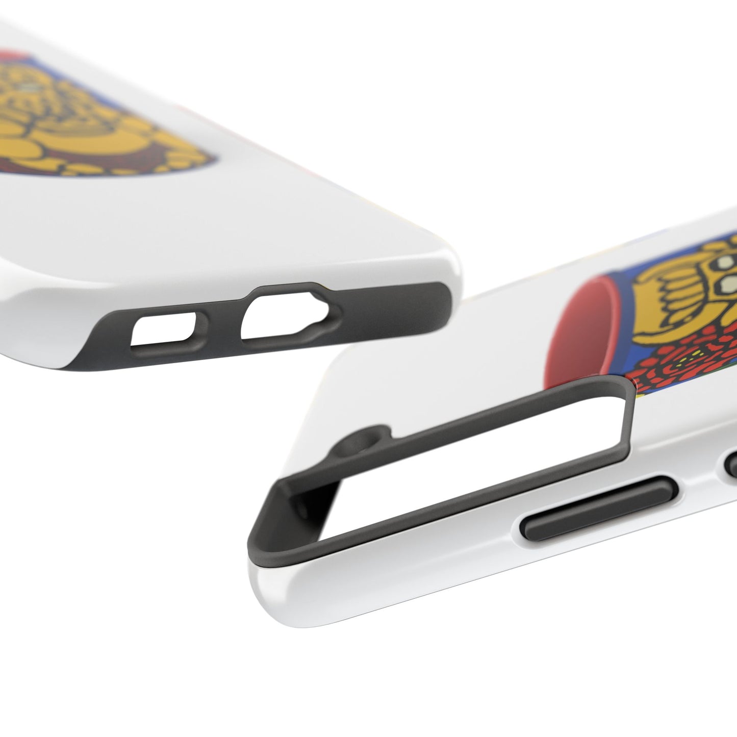 The warrior hailing the mighty golden dragon Tough Phone Case