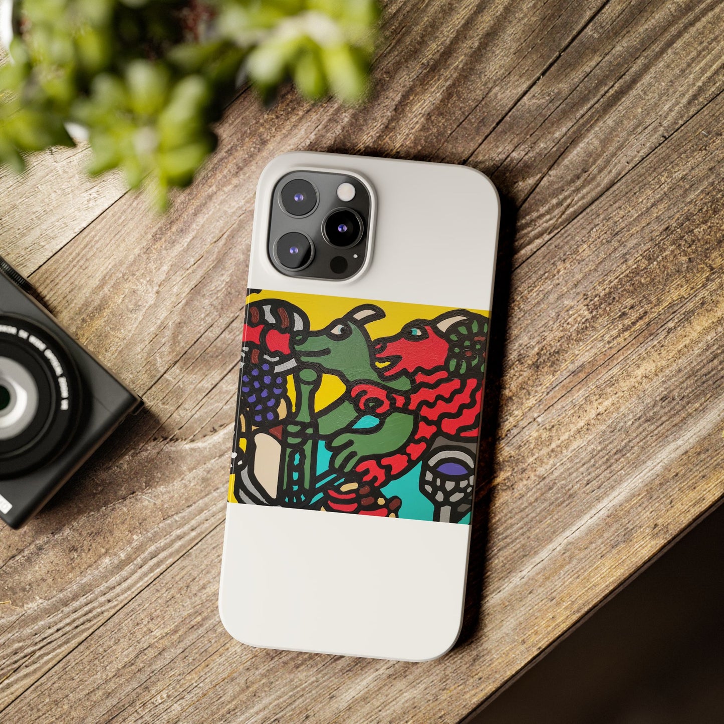 Enjoying our companionship Slim Phone Case