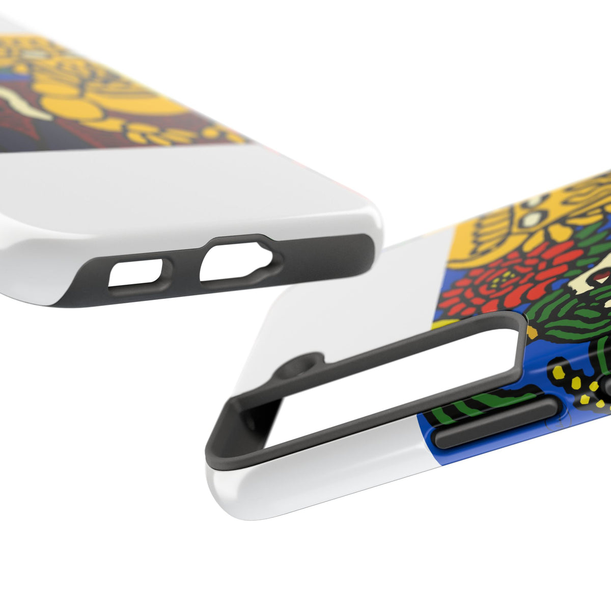 The warrior hailing the mighty golden dragon Tough Phone Case