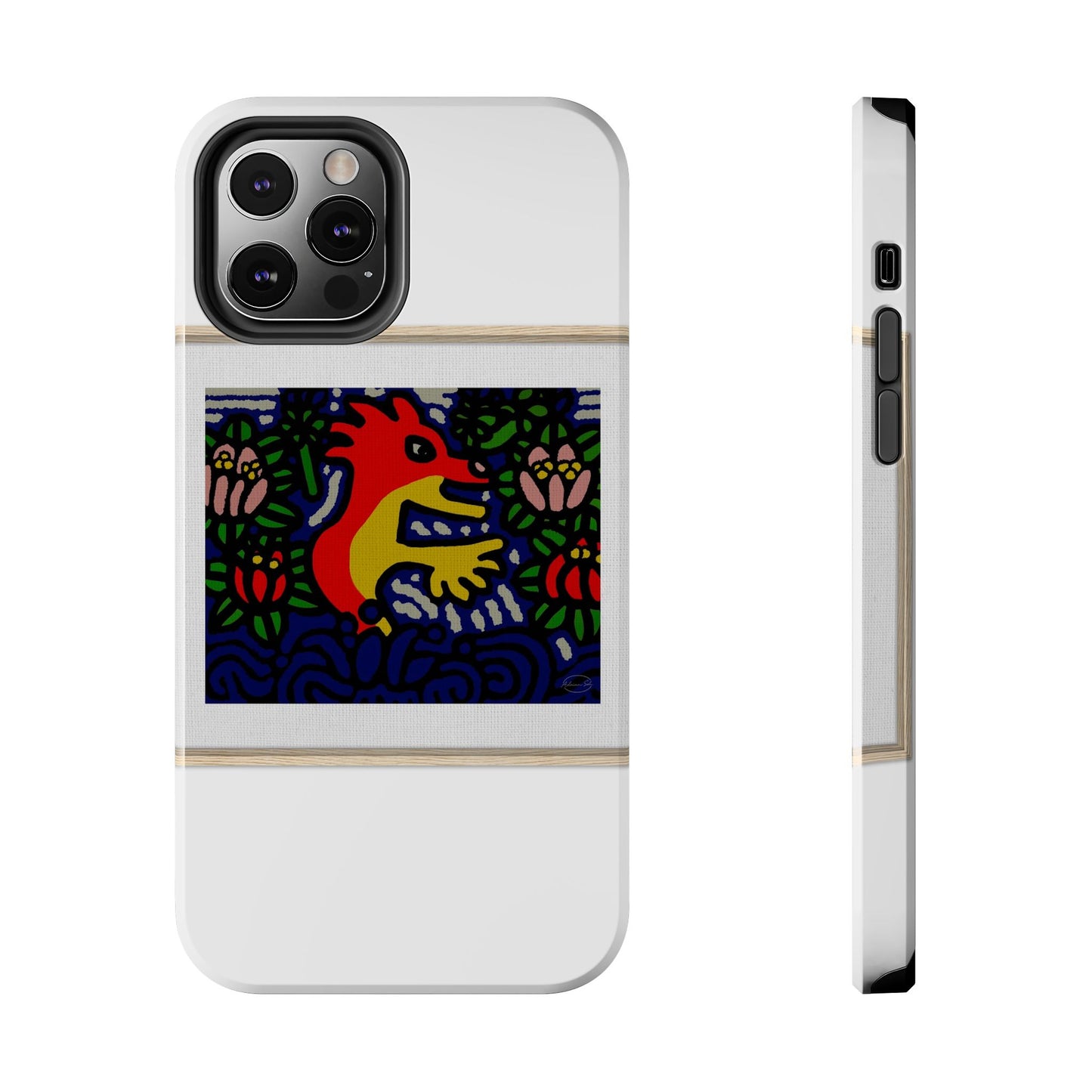 Breaking through the surface of a lotus pond Tough Phone Case