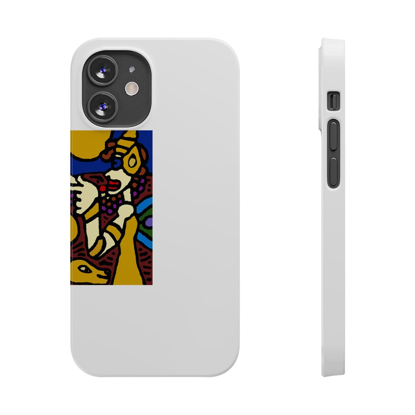 The golden snake being blessed by the fairy Slim Phone Case