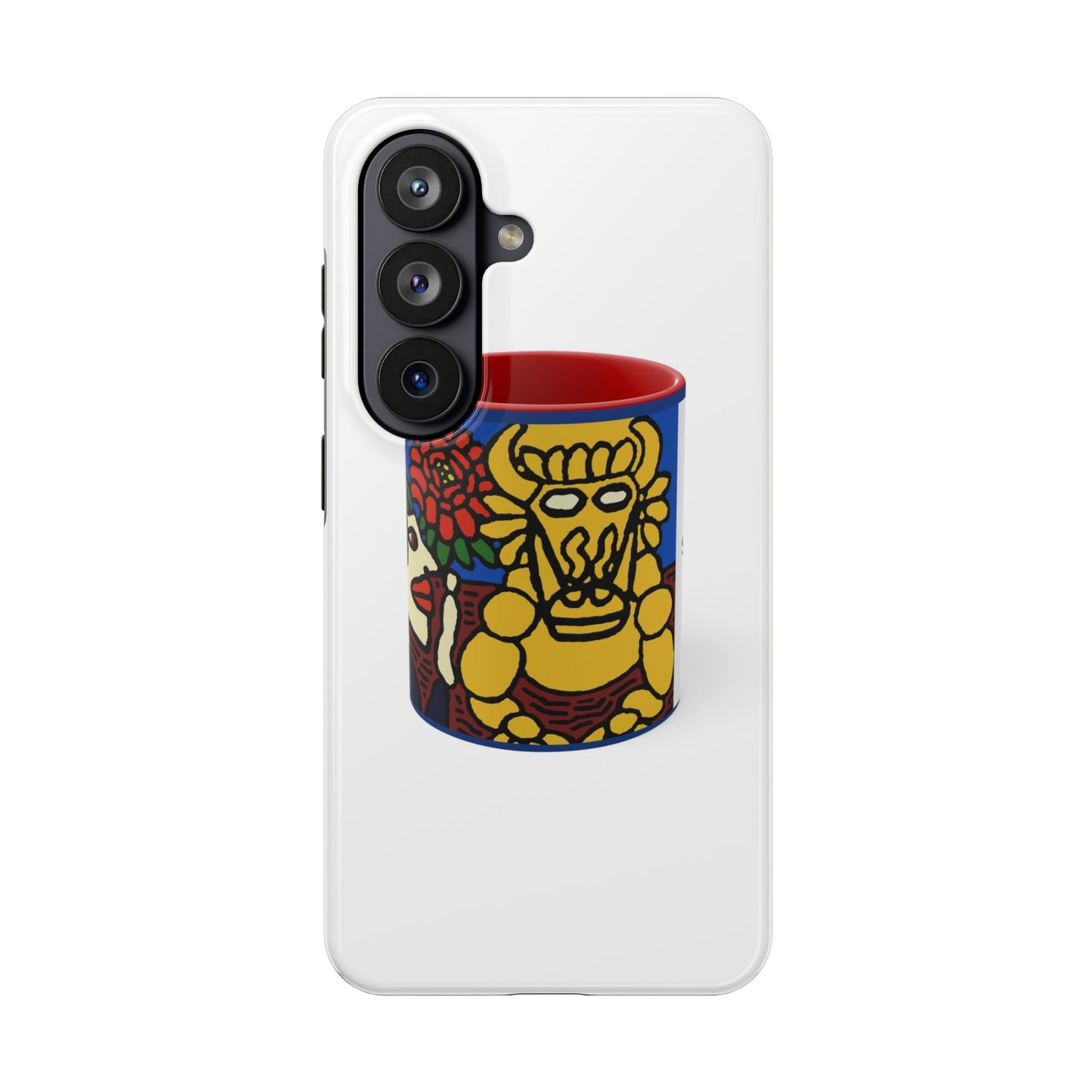 The warrior hailing the mighty golden dragon Tough Phone Case