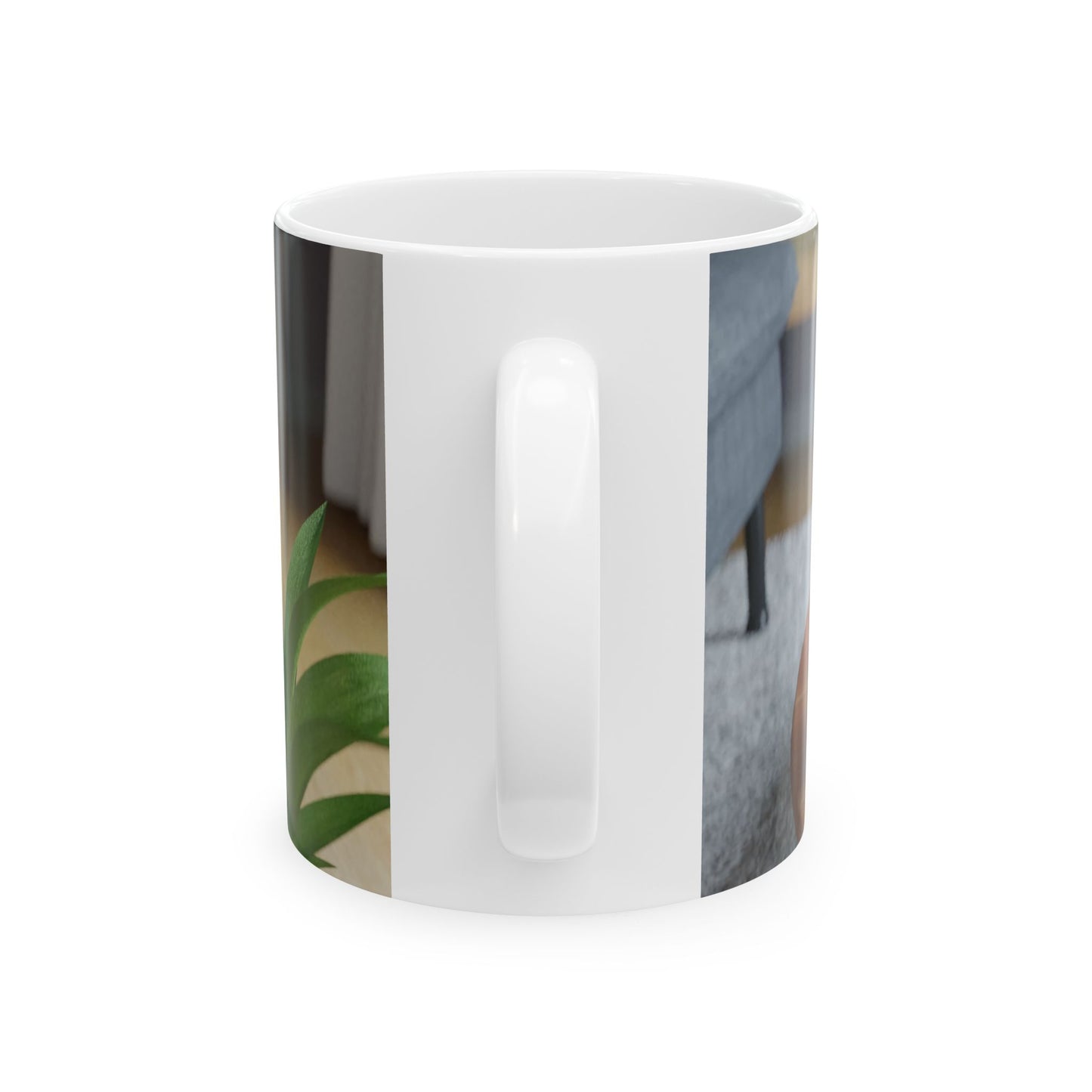 Two dragons enjoying a feast together Ceramic Mug