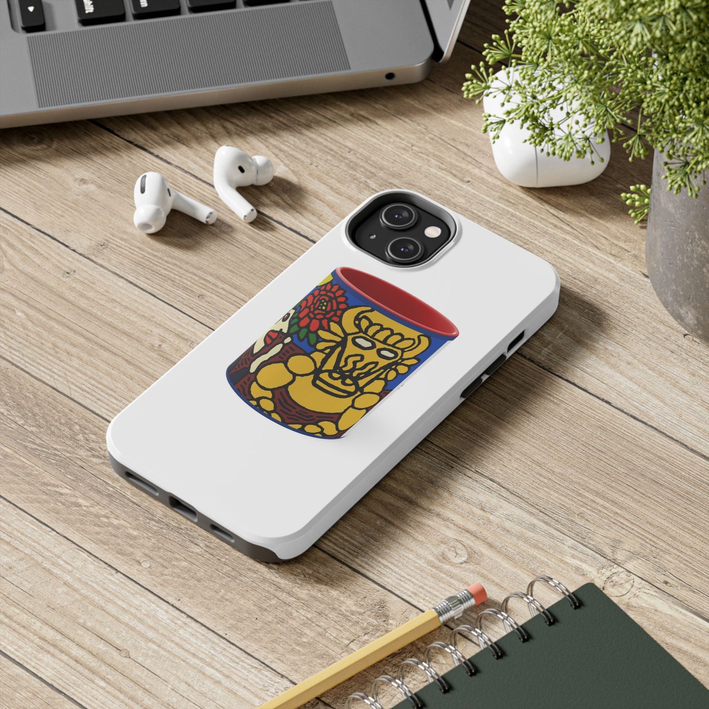 The warrior hailing the mighty golden dragon Tough Phone Case