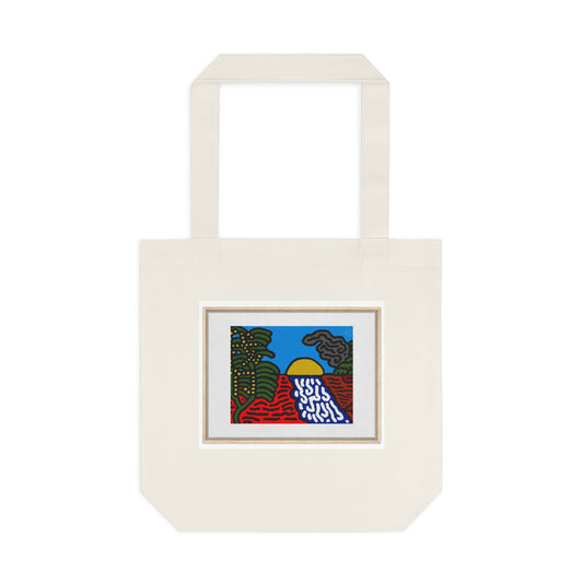 The river that joins the Australian wattle and Lebanese cedar tree in friendship Classic Tote Bag