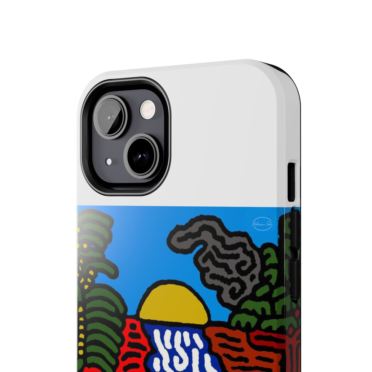 The river that joins the Australian wattle and Lebanese cedar tree in friendship Tough Phone Case