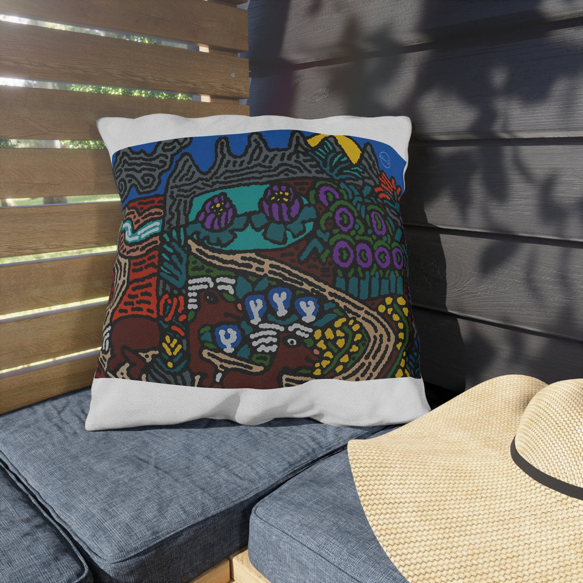 Going to the valley of hope and prosperity — Outdoor Pillow