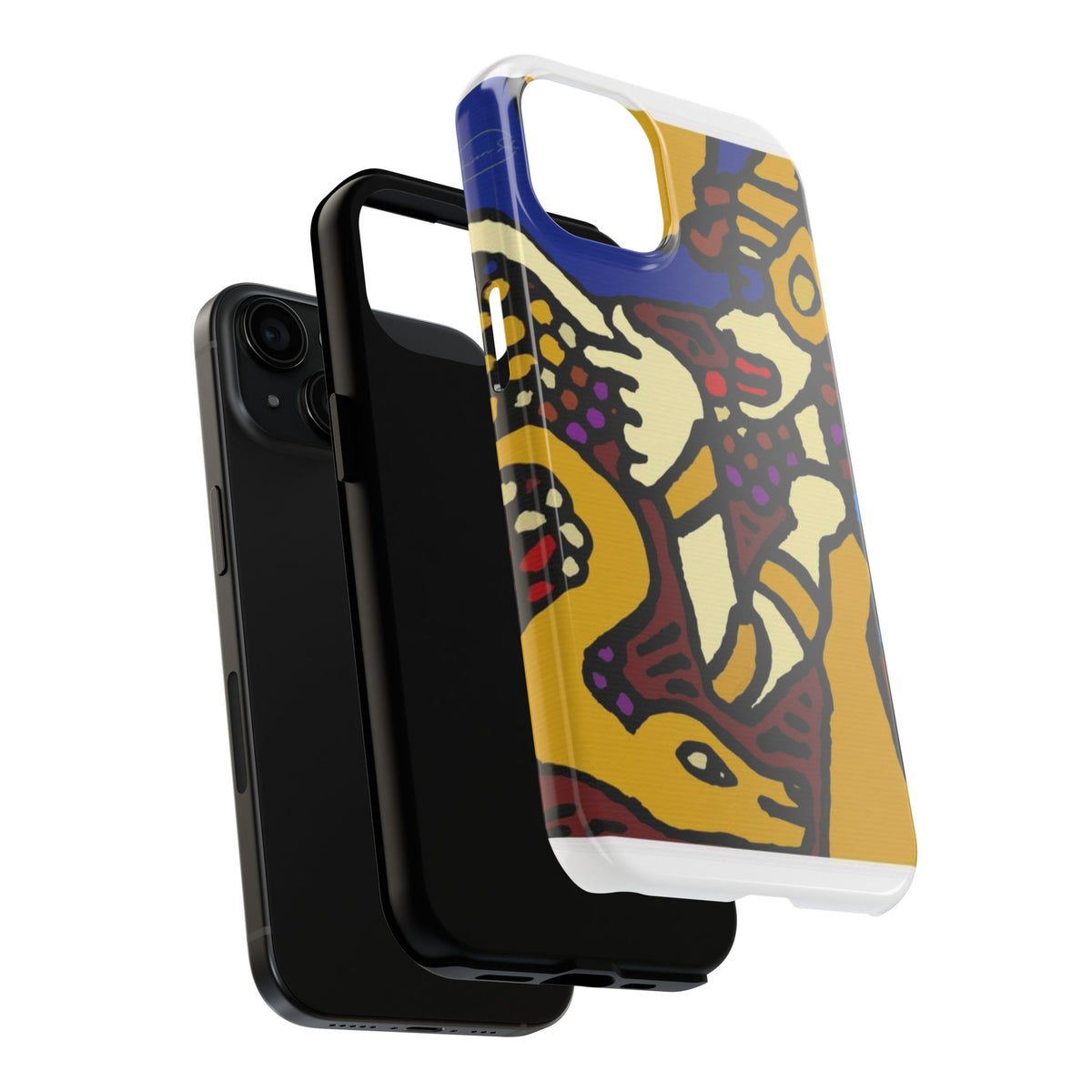 The golden snake being blessed by the fairy Tough Phone Case