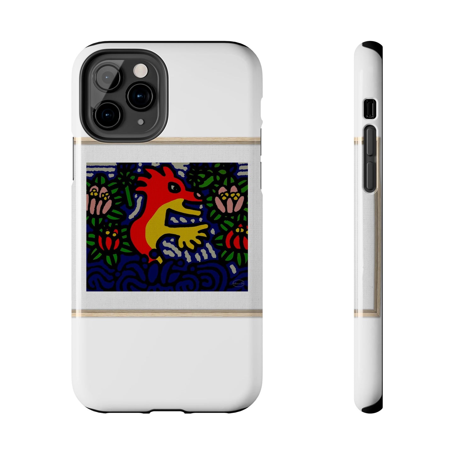 Breaking through the surface of a lotus pond Tough Phone Case