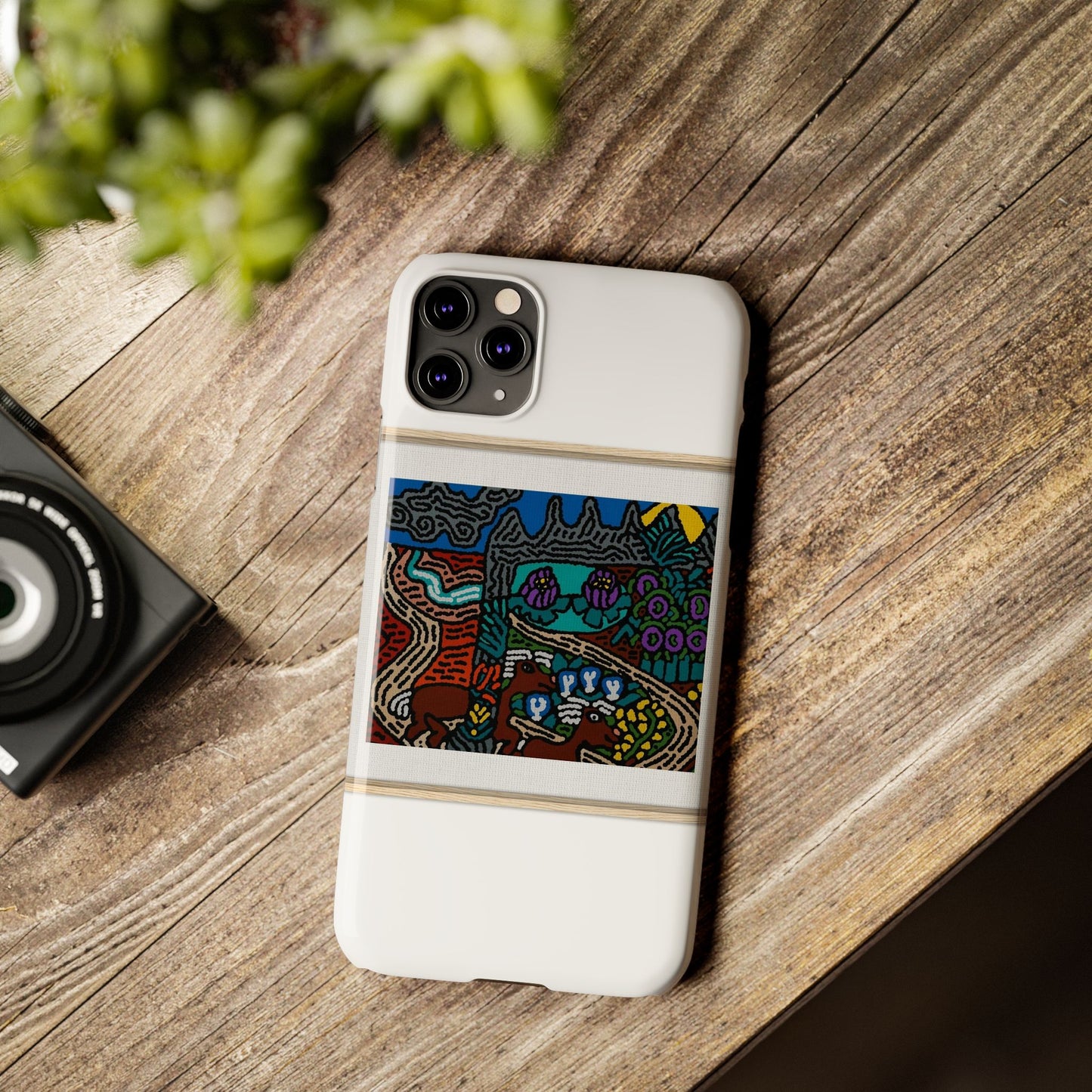 Road to a Sanctuary and Oasis Slim Phone Case