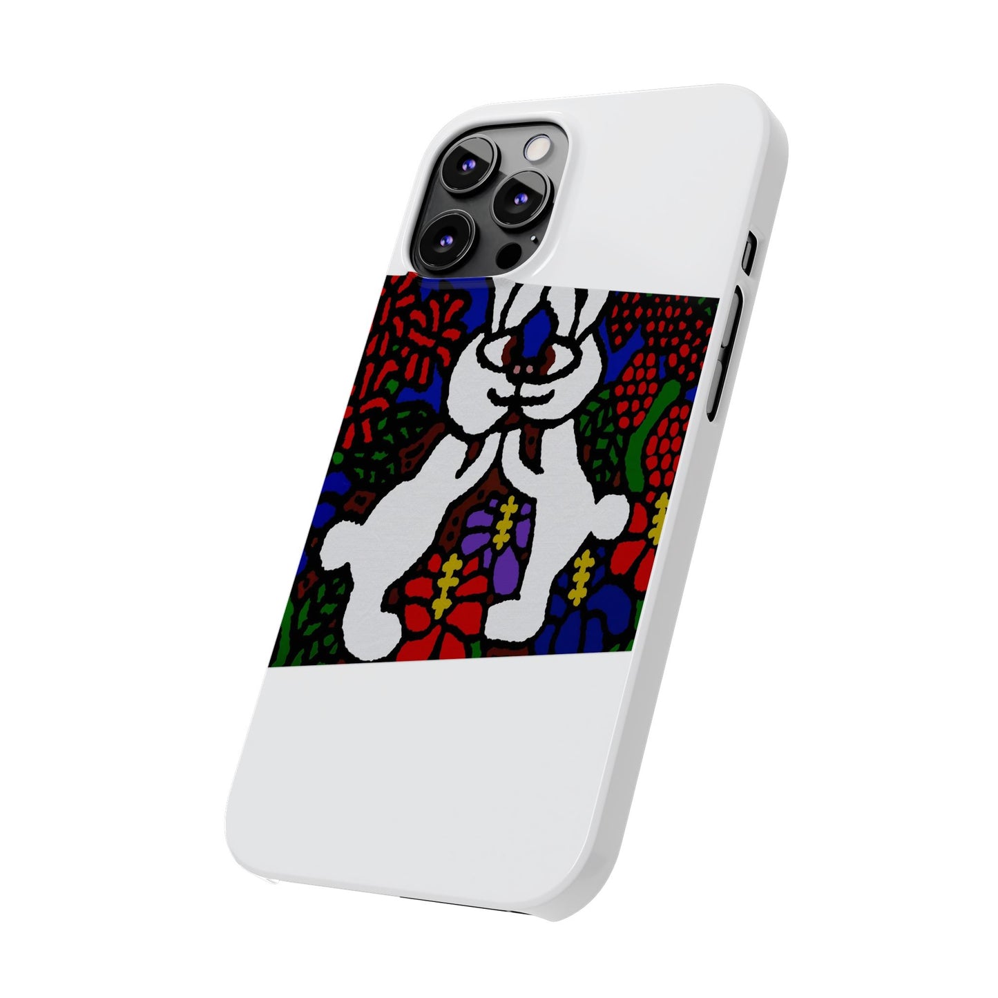 Bunnies in love Slim Phone Case