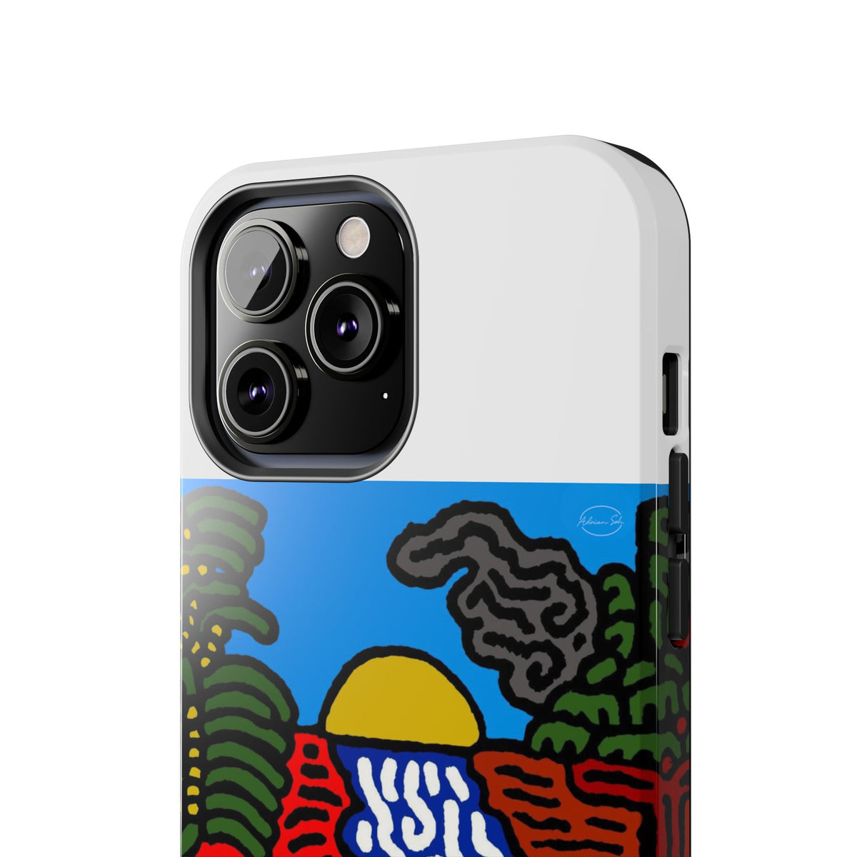 The river that joins the Australian wattle and Lebanese cedar tree in friendship Tough Phone Case