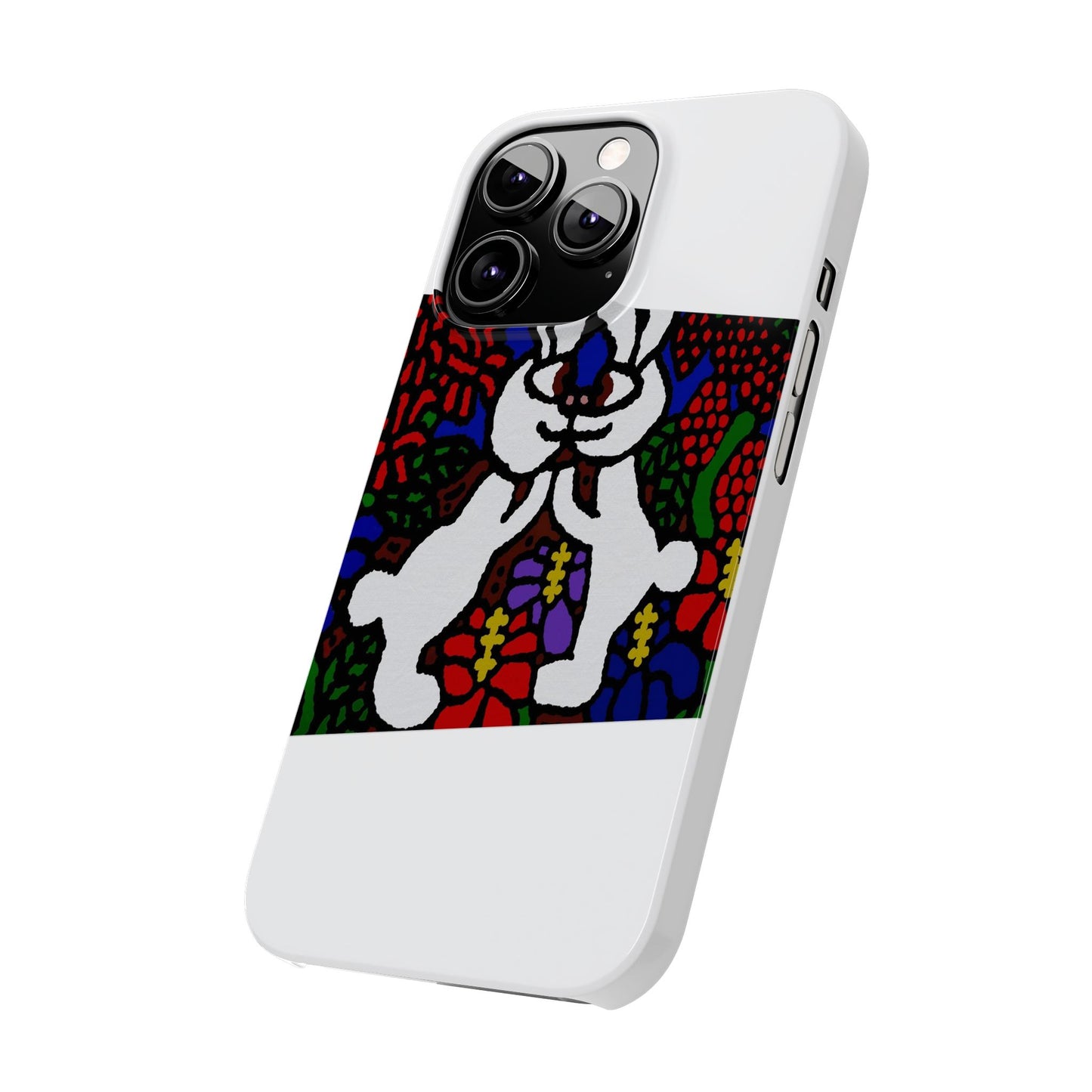 Bunnies in love Slim Phone Case