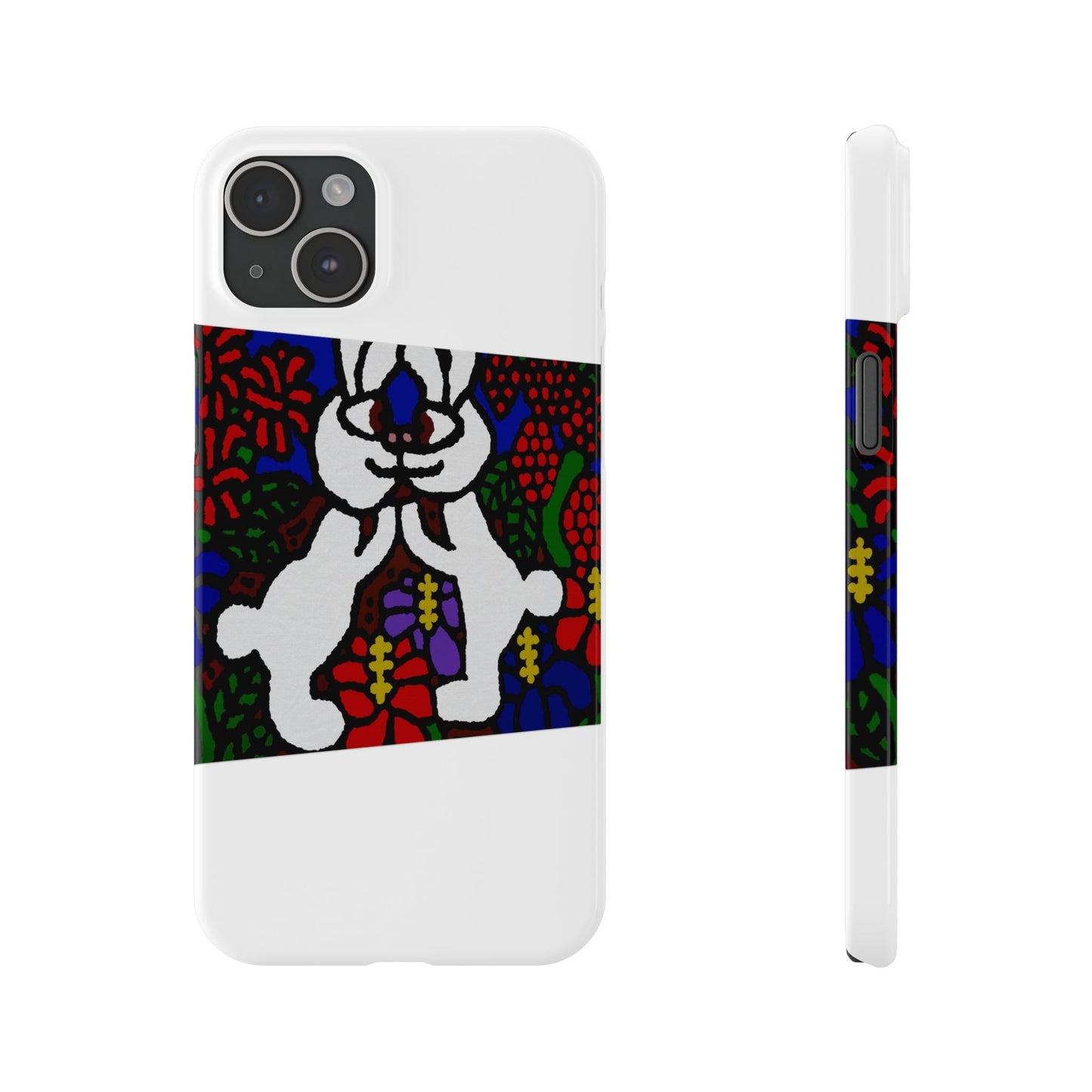 Bunnies in love Slim Phone Case
