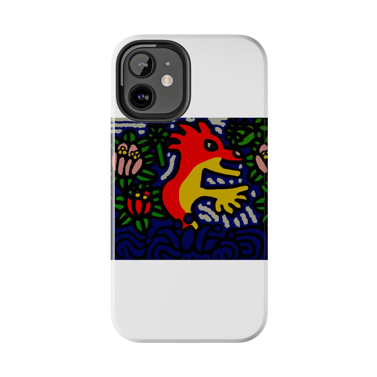 Breaking through the surface of a lotus pond Tough Phone Case