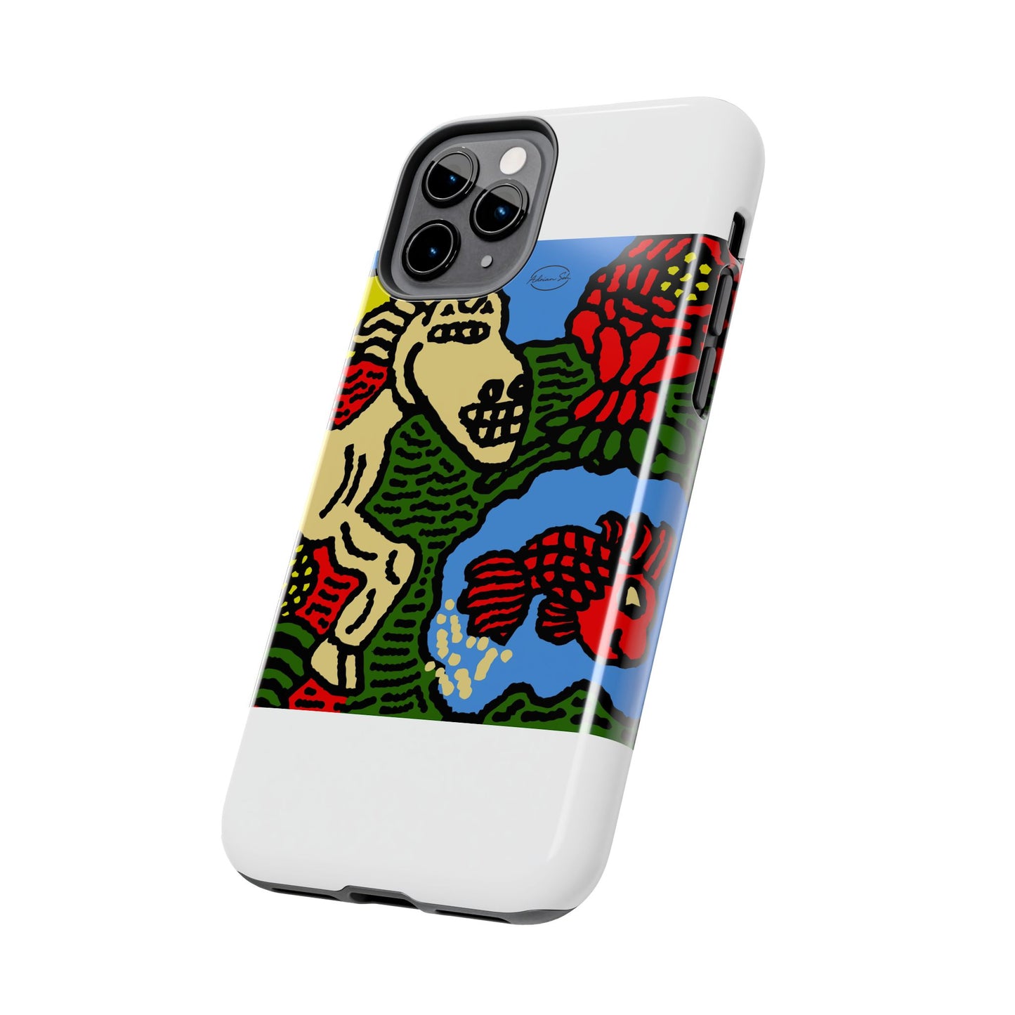 Galloping carefree through life Tough Phone Case