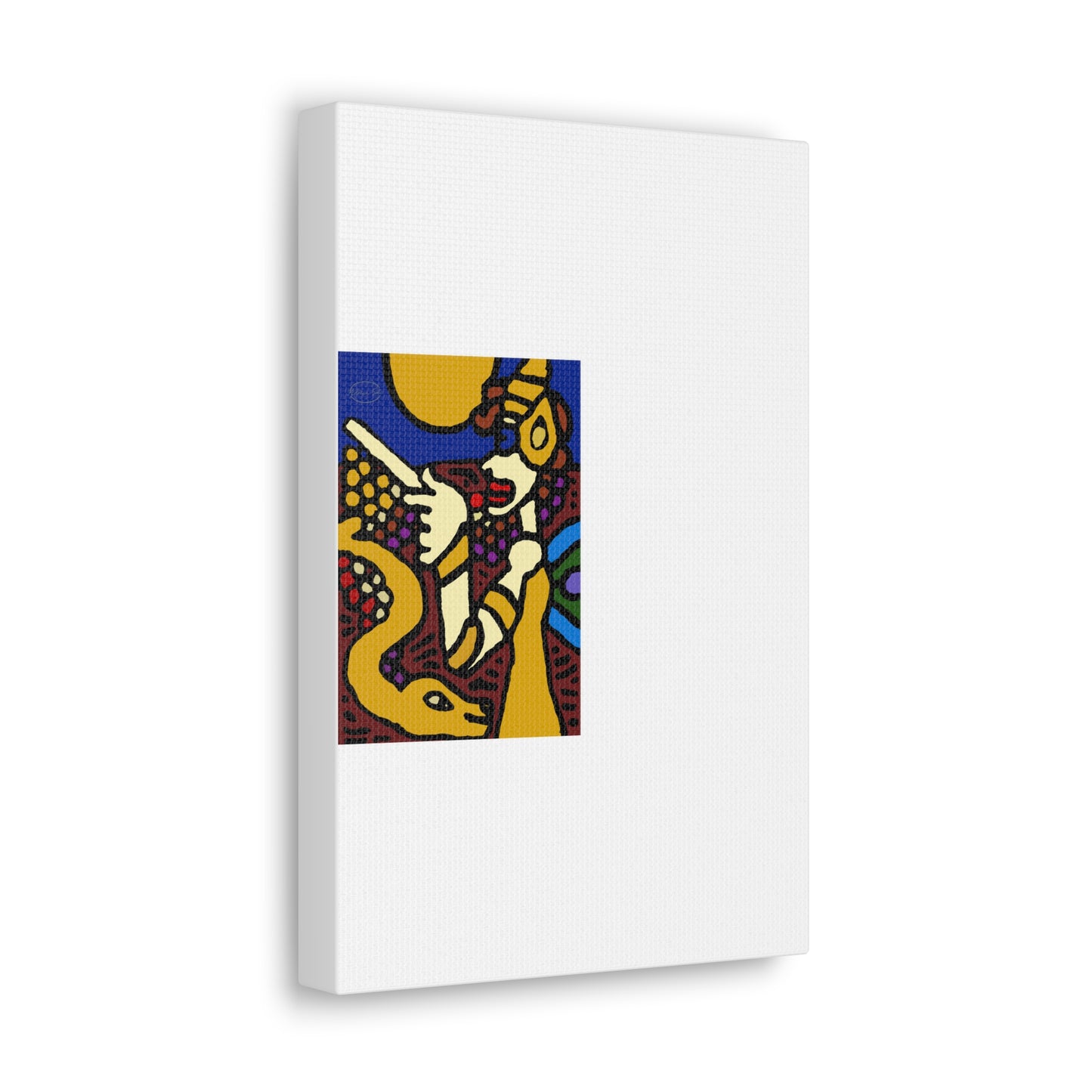 The golden snake being blessed by the fairy Canvas (Small)