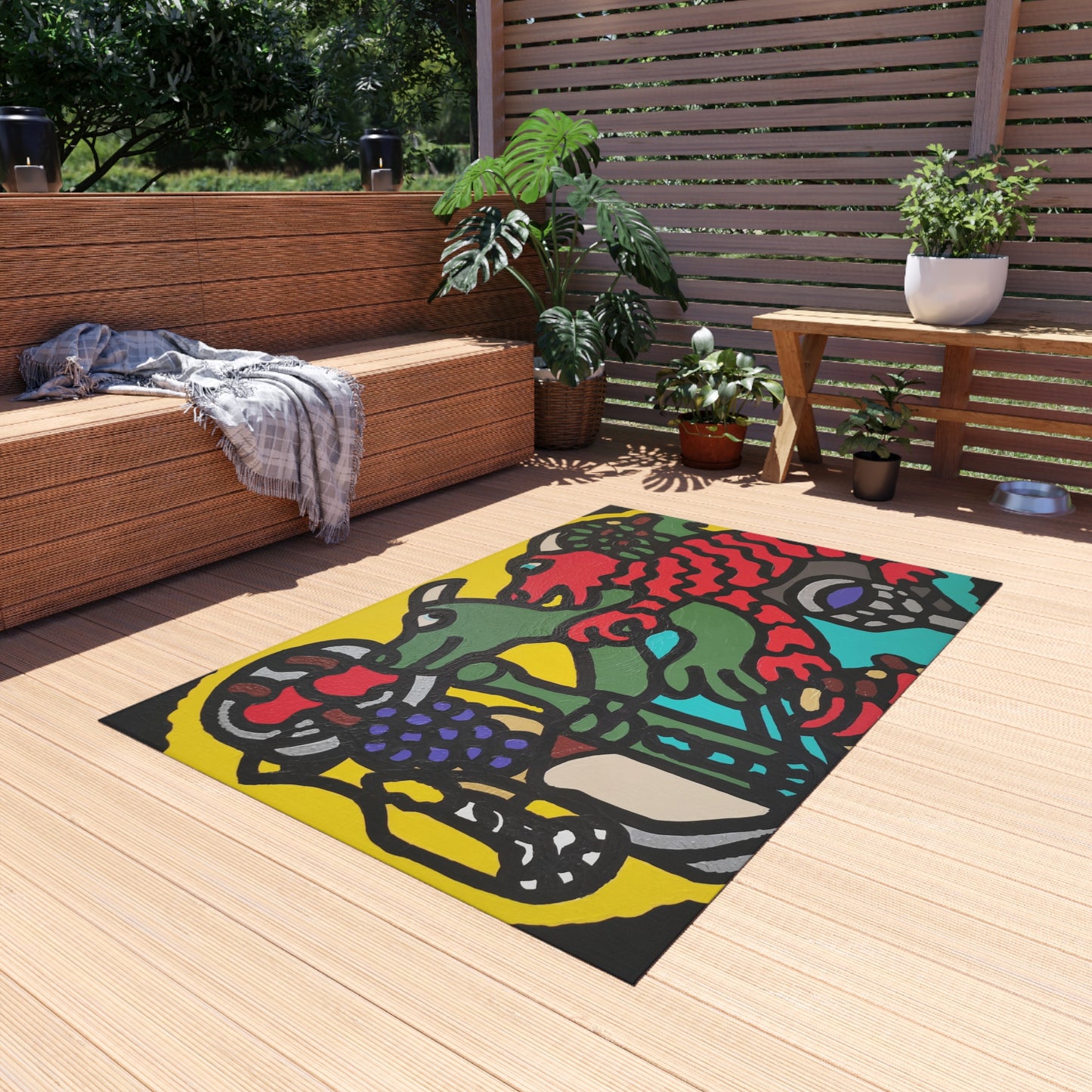 Enjoying our companionship — Outdoor Rug