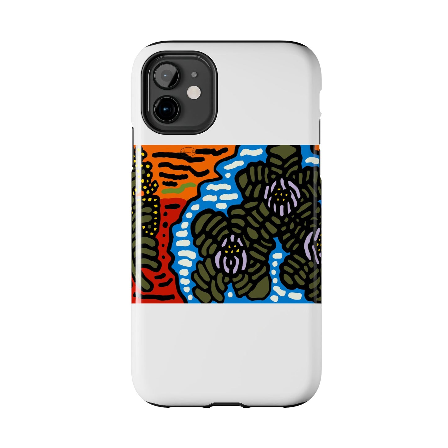 The Sri Lankan water lilies meets the Australian wattle Tough Phone Case