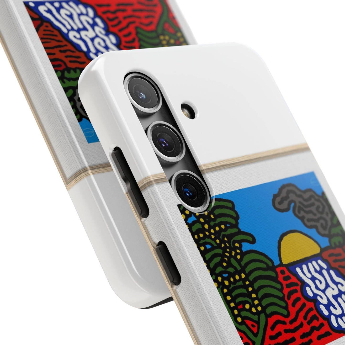 The river that joins the Australian wattle and Lebanese cedar tree in friendship Tough Phone Case