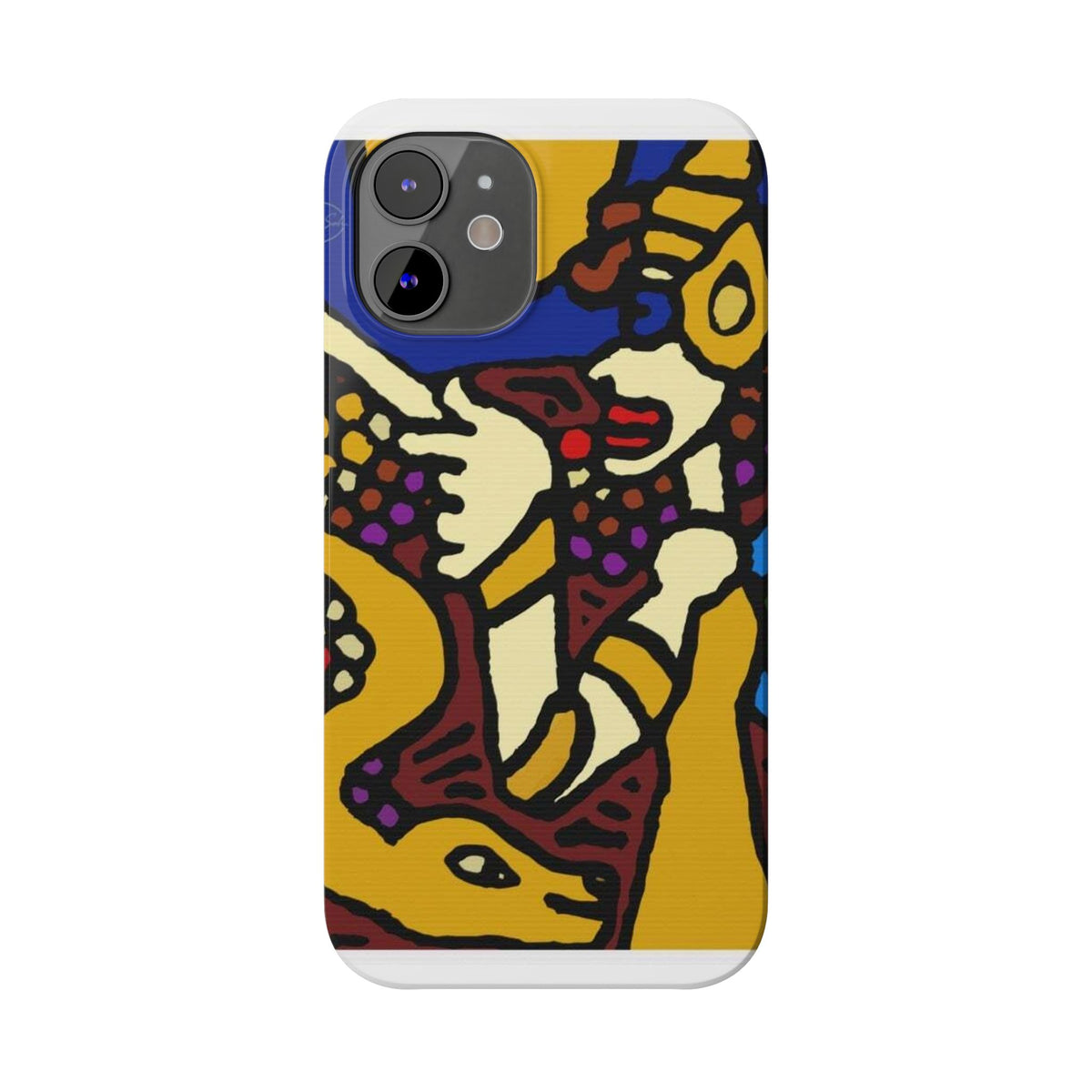 The golden snake being blessed by the fairy Slim Phone Case