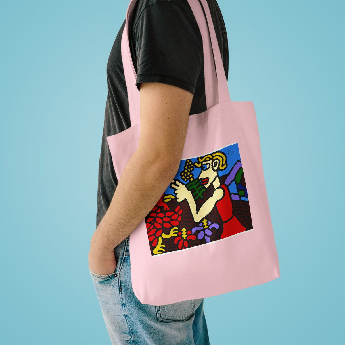 The hen gaining a blessing from a fairy Classic Tote Bag