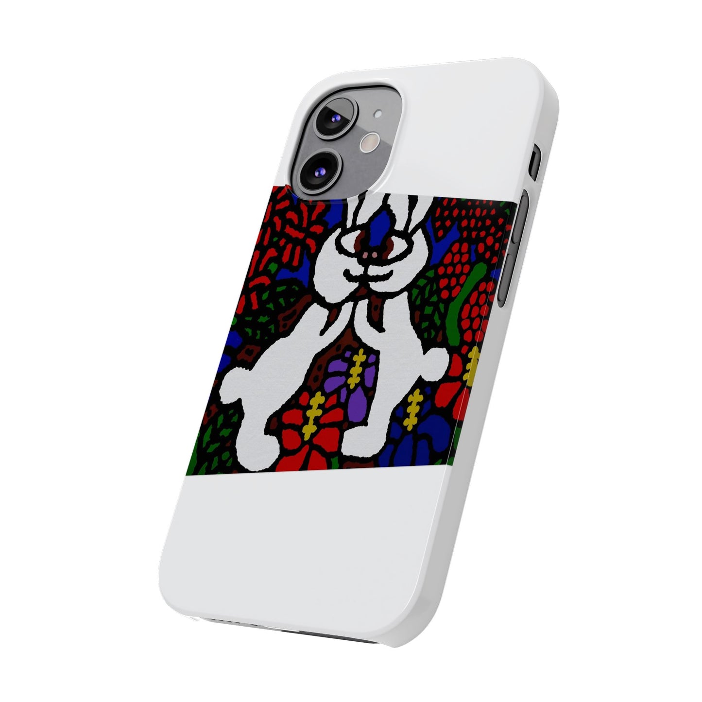 Bunnies in love Slim Phone Case