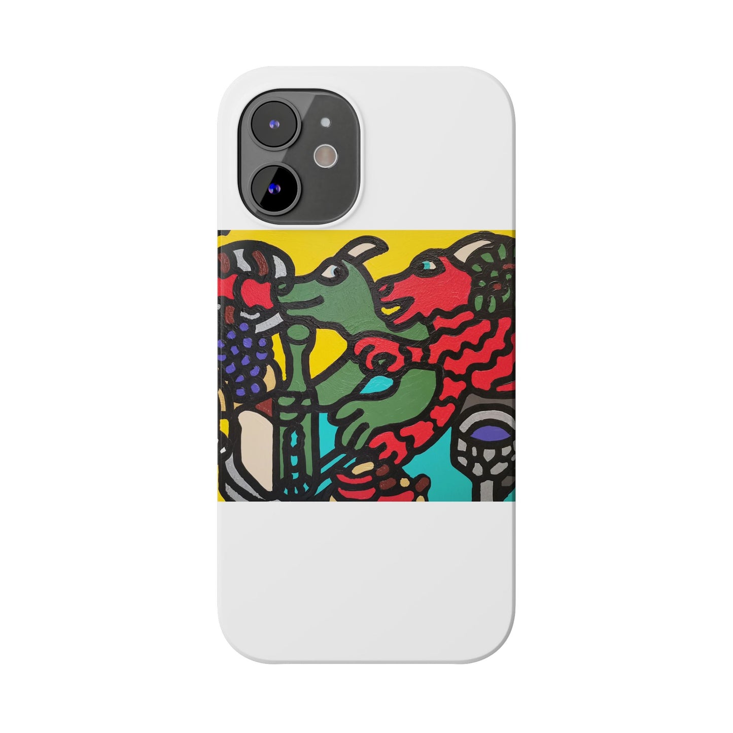 Enjoying our companionship Slim Phone Case