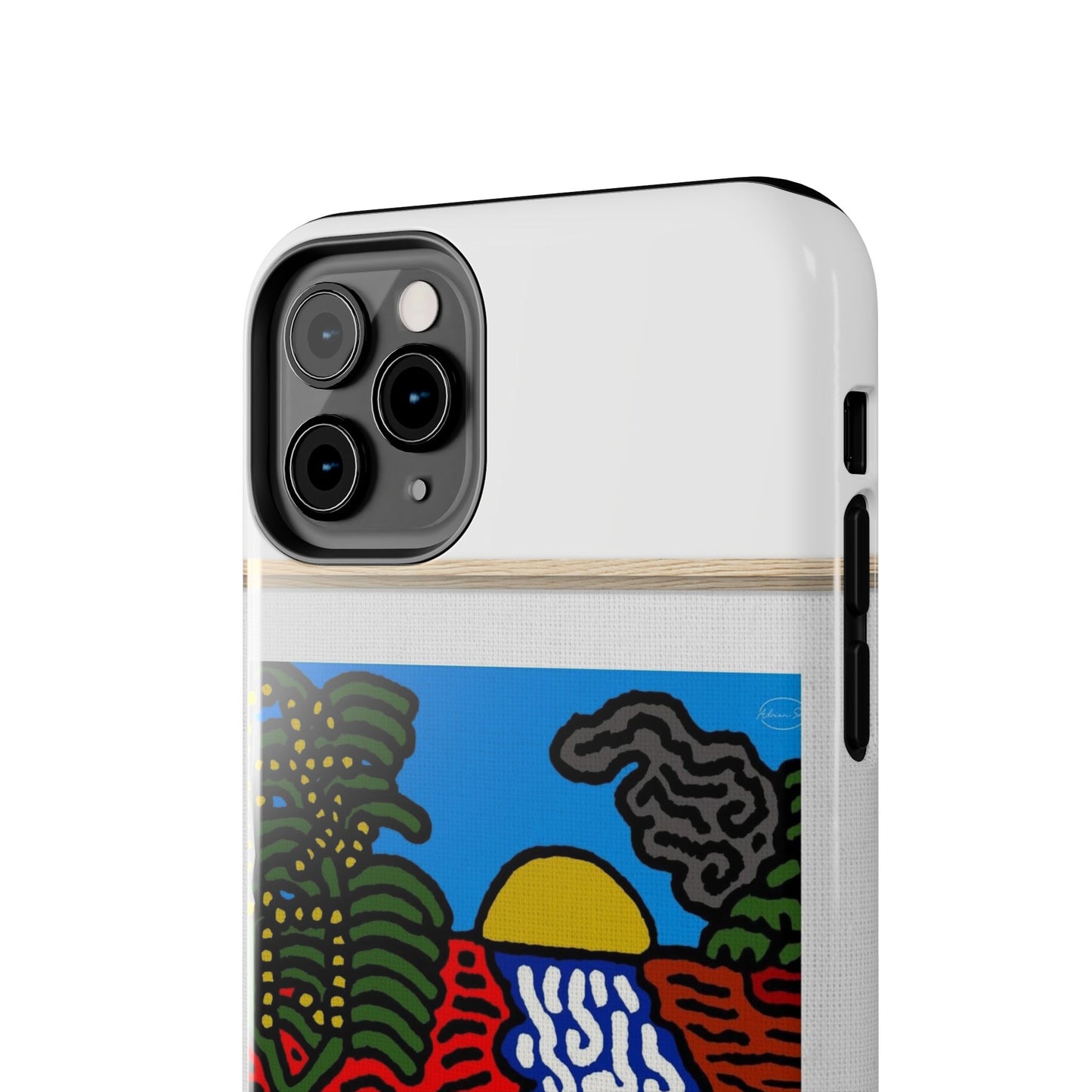 The river that joins the Australian wattle and Lebanese cedar tree in friendship Tough Phone Case