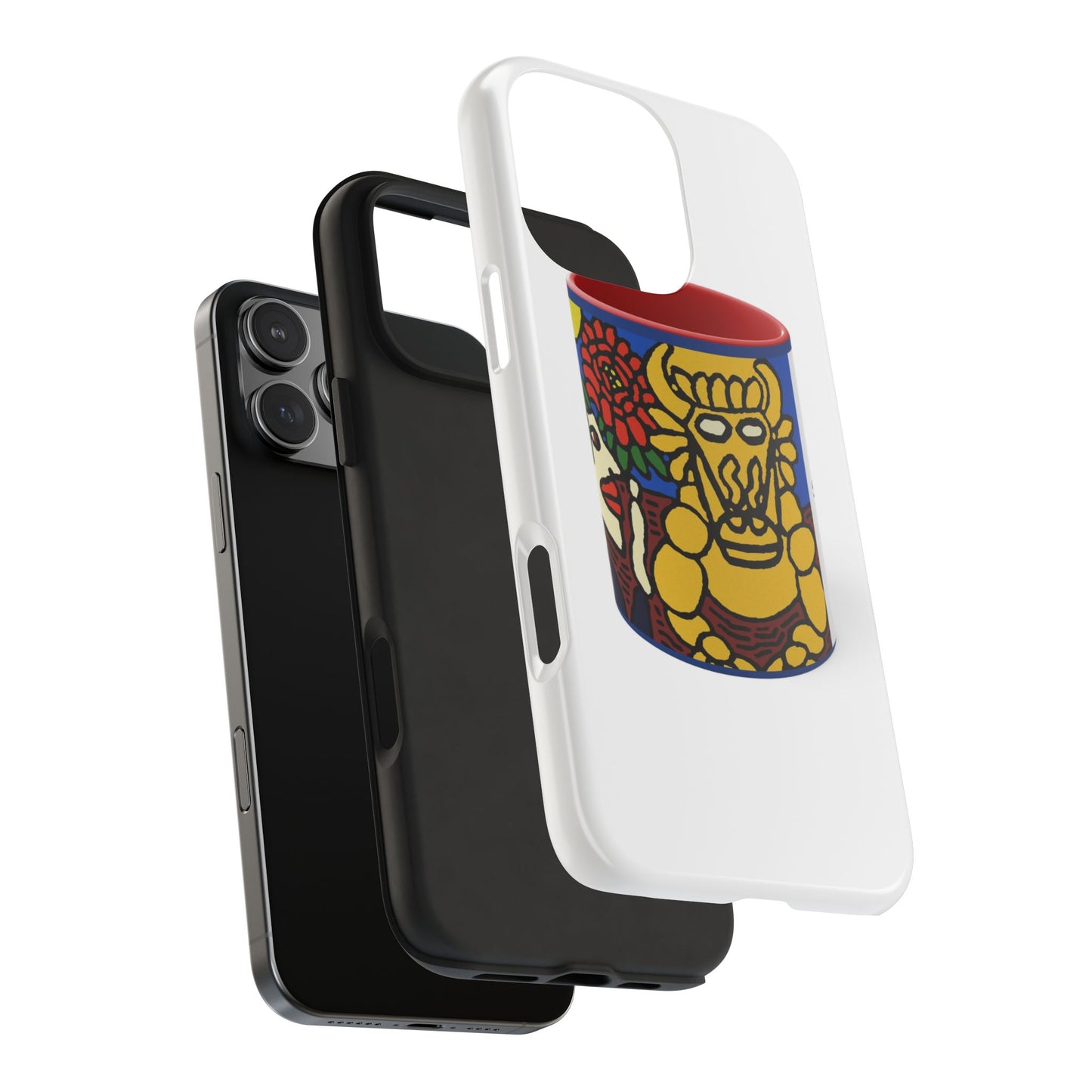 The warrior hailing the mighty golden dragon Tough Phone Case