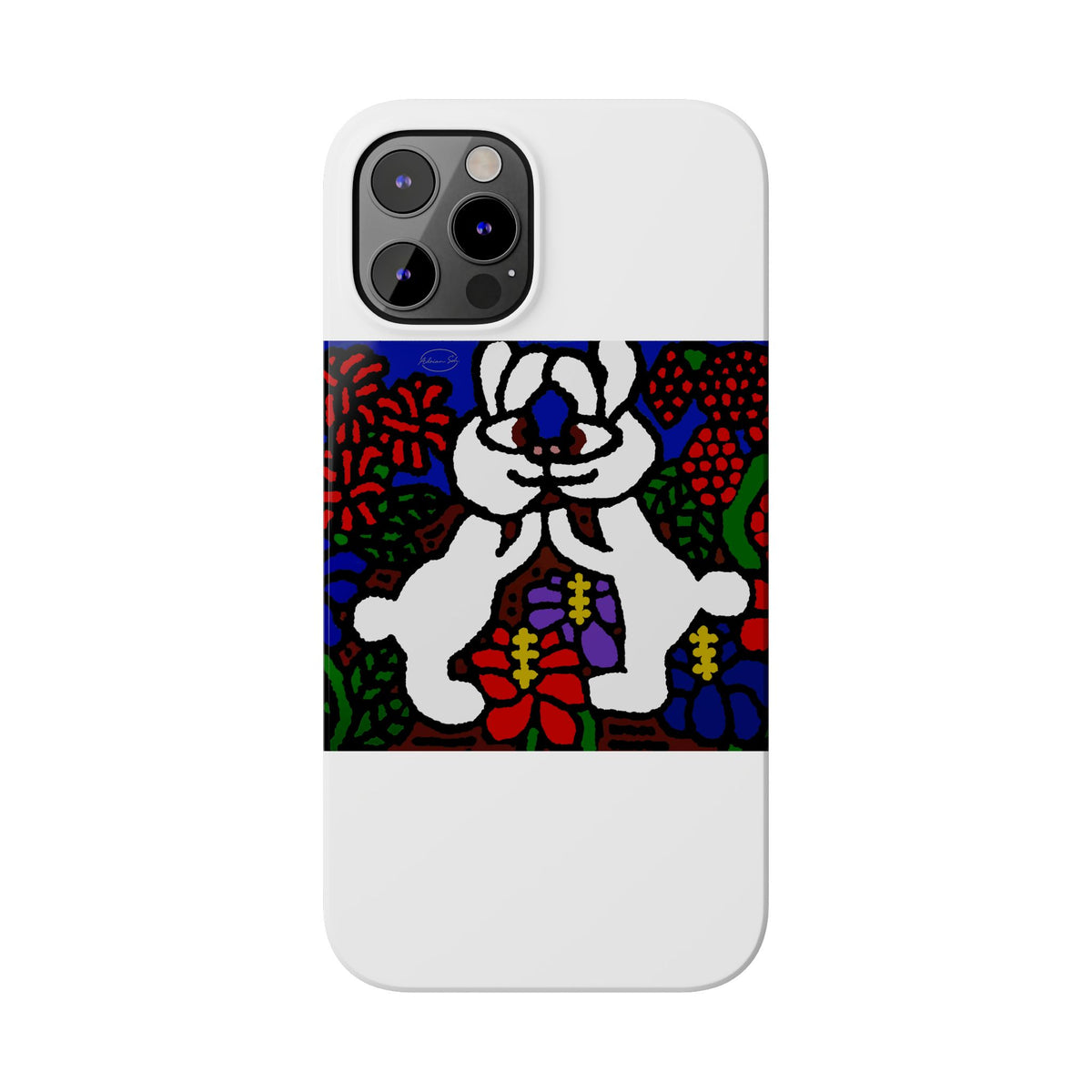 Bunnies in love Slim Phone Case