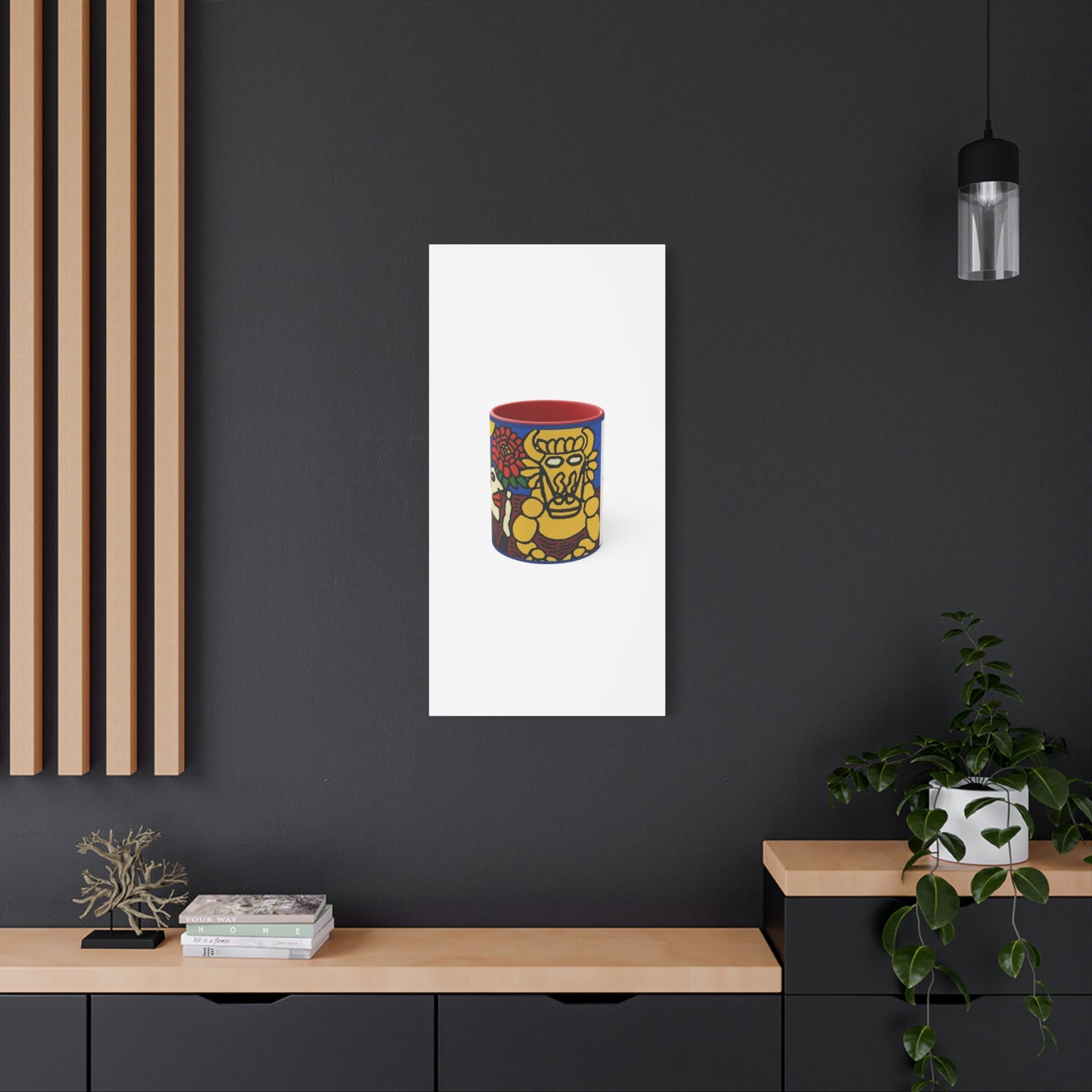 The warrior hailing the mighty golden dragon Canvas (Large)