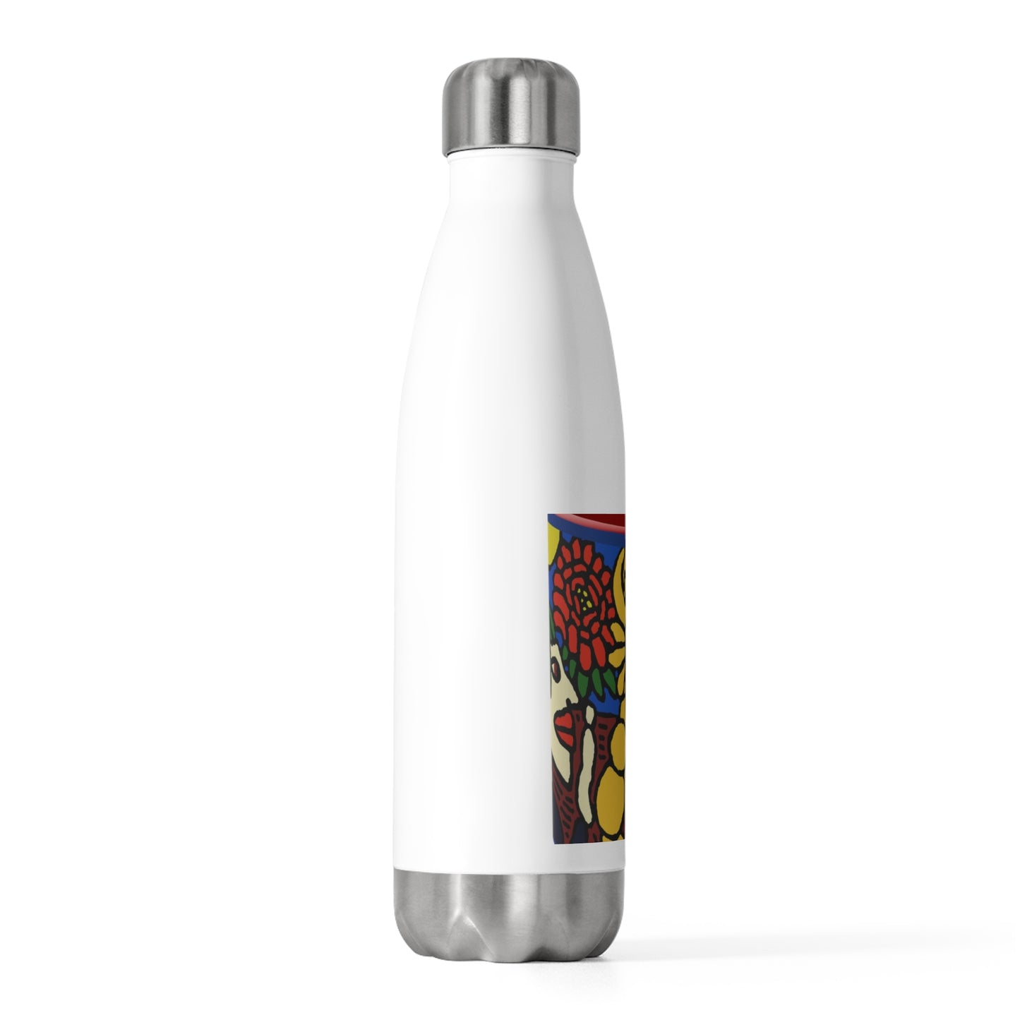 The warrior hailing the mighty golden dragon Stainless Steel Water Bottle