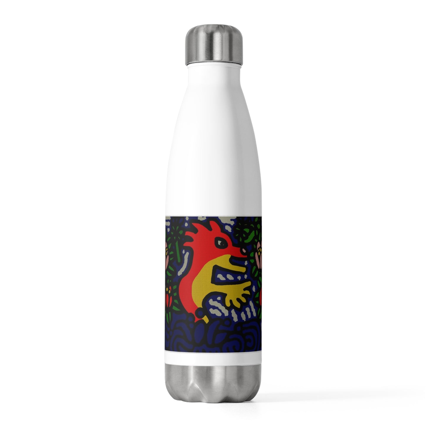 Breaking through the surface of a lotus pond Stainless Steel Water Bottle