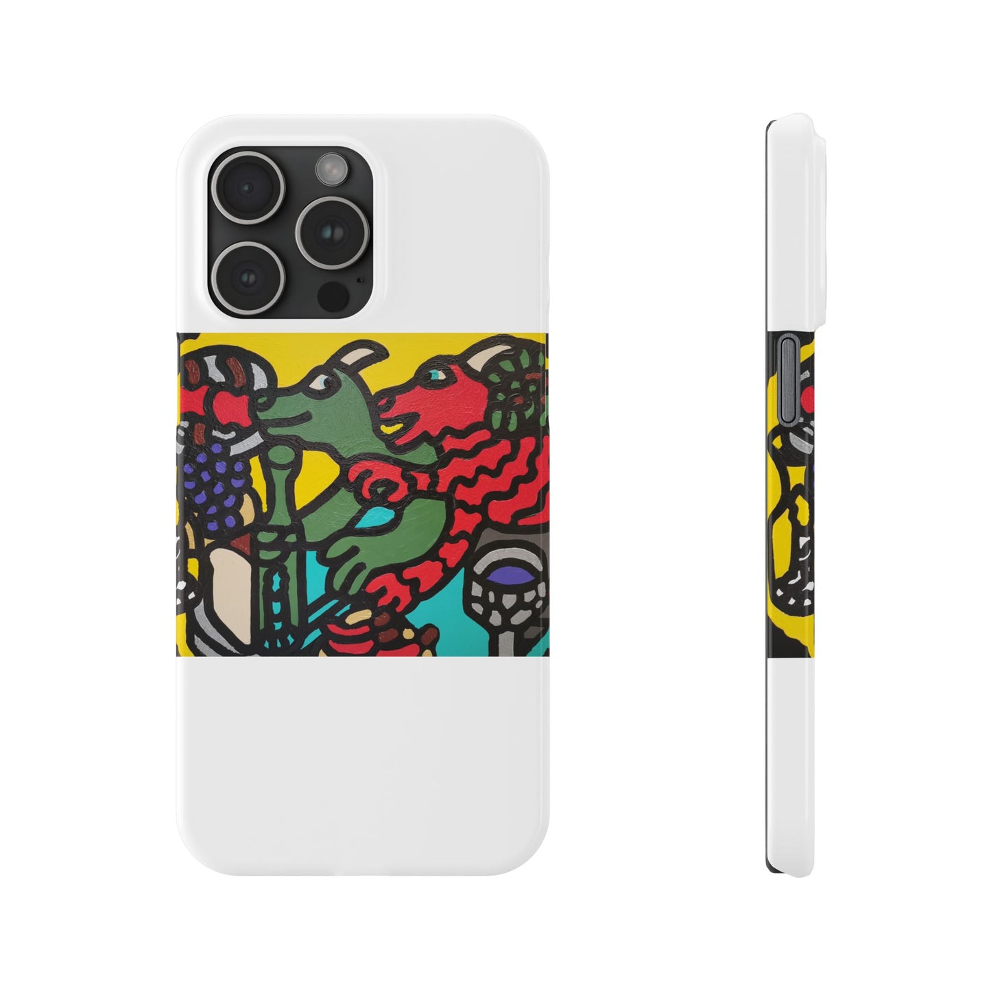 Enjoying our companionship Slim Phone Case