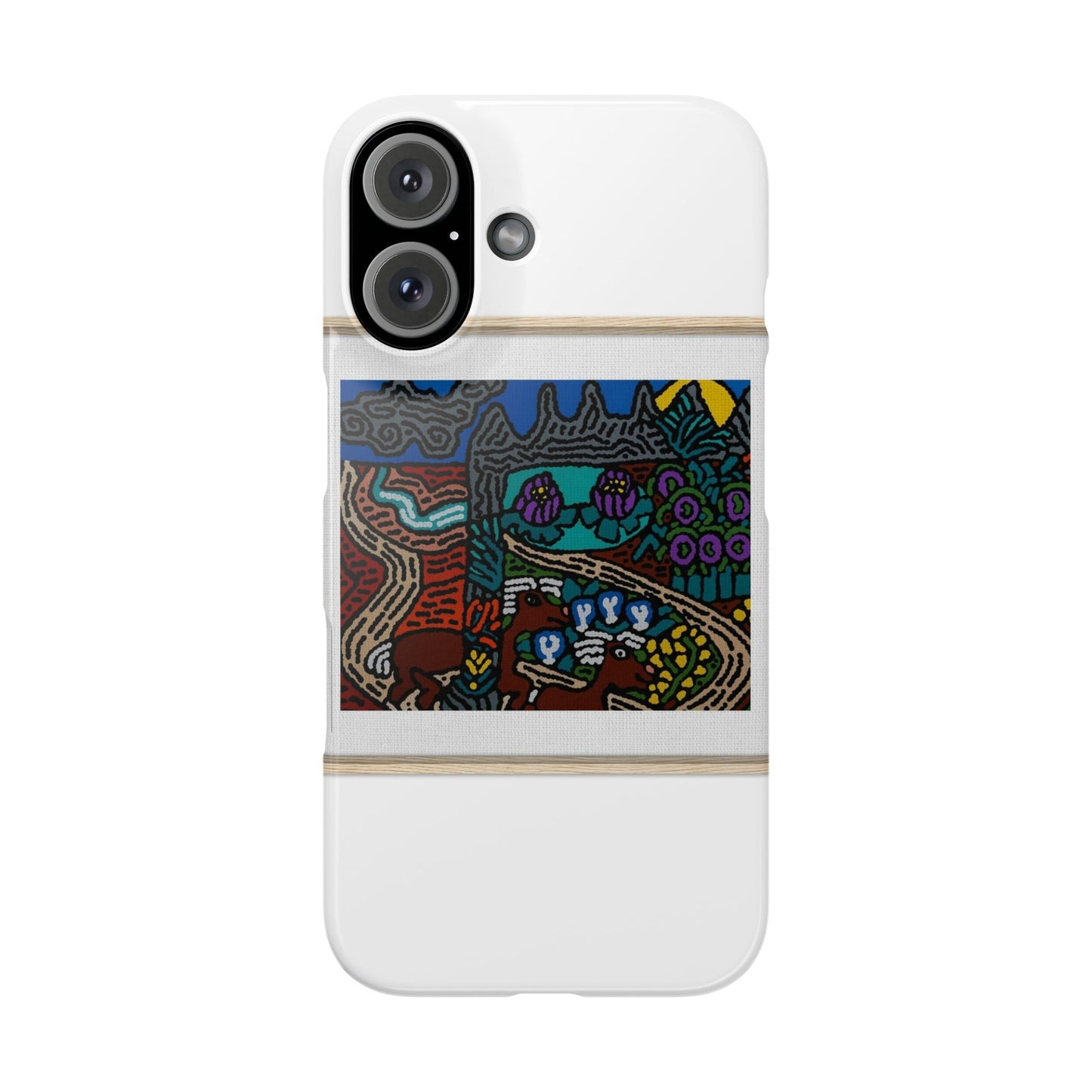 Road to a Sanctuary and Oasis Slim Phone Case