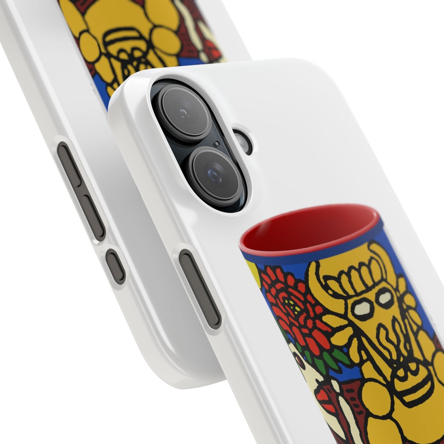 The warrior hailing the mighty golden dragon Slim Phone Case