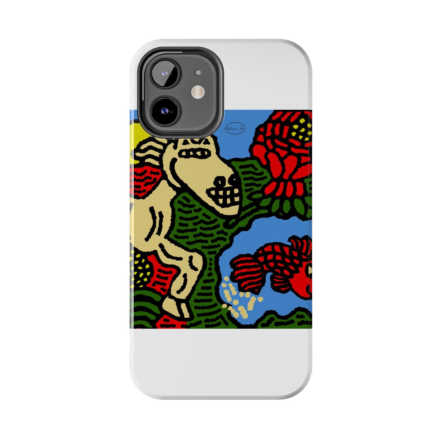 Galloping carefree through life Tough Phone Case