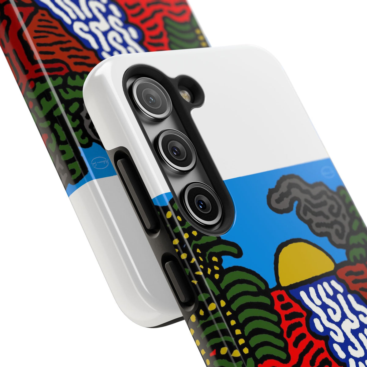 The river that joins the Australian wattle and Lebanese cedar tree in friendship Tough Phone Case